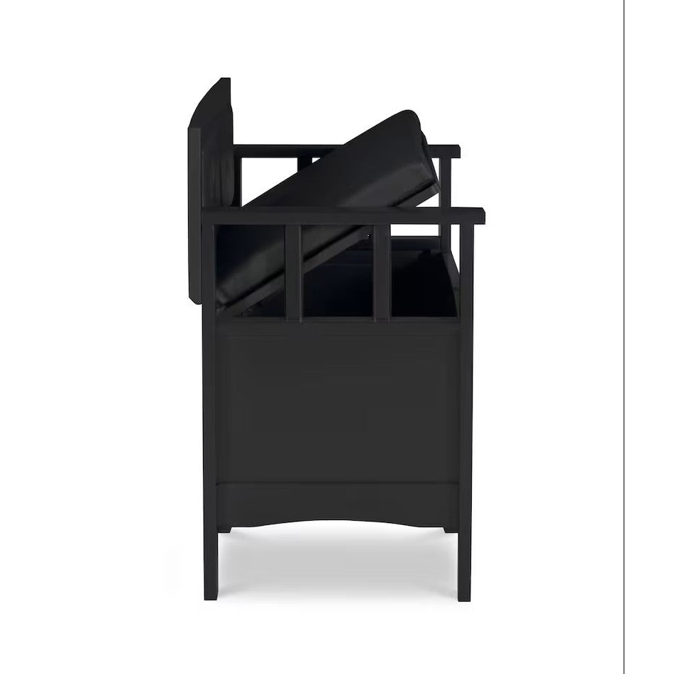 Kennedy Storage Bench in Black