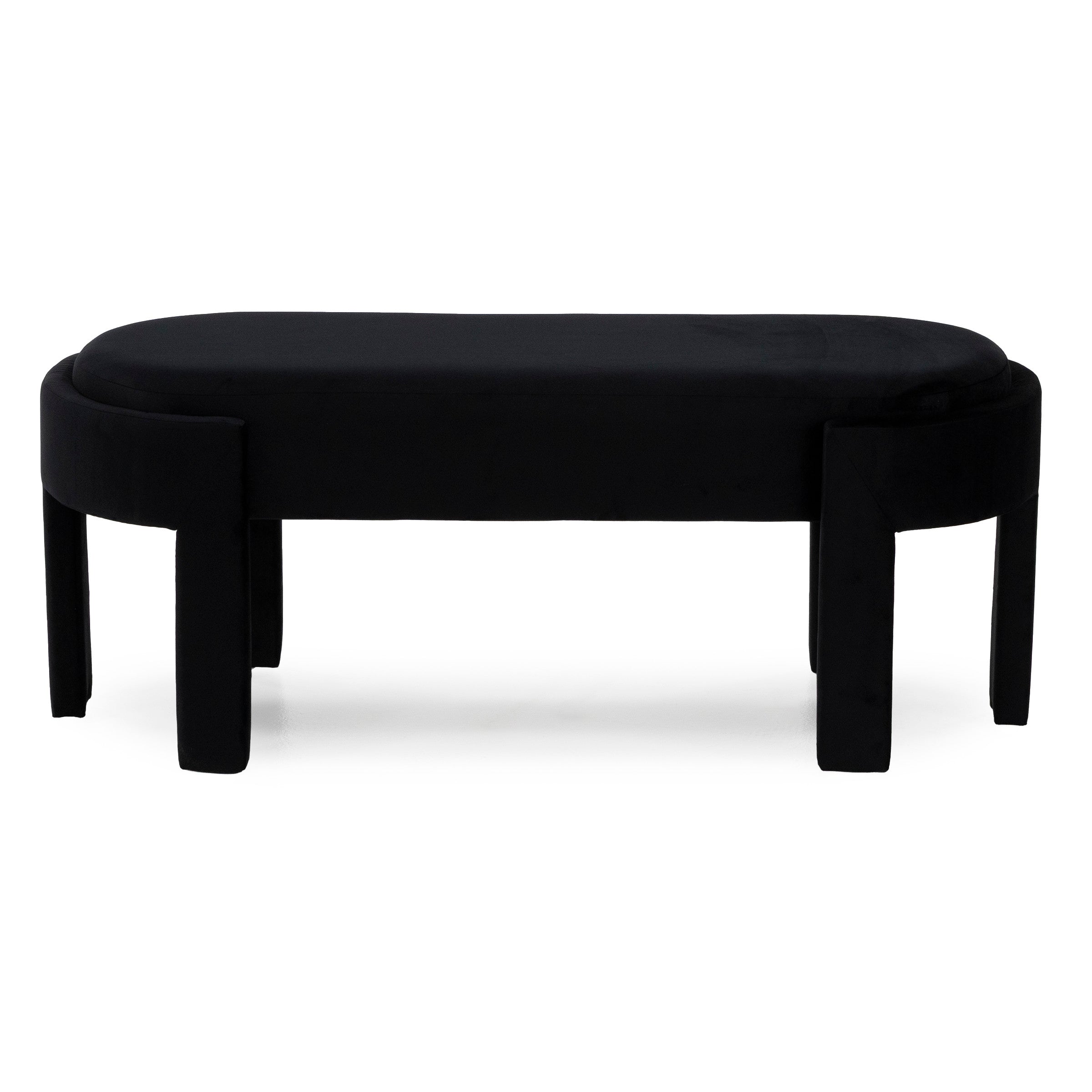 Marilyn Black Velvet Bench
