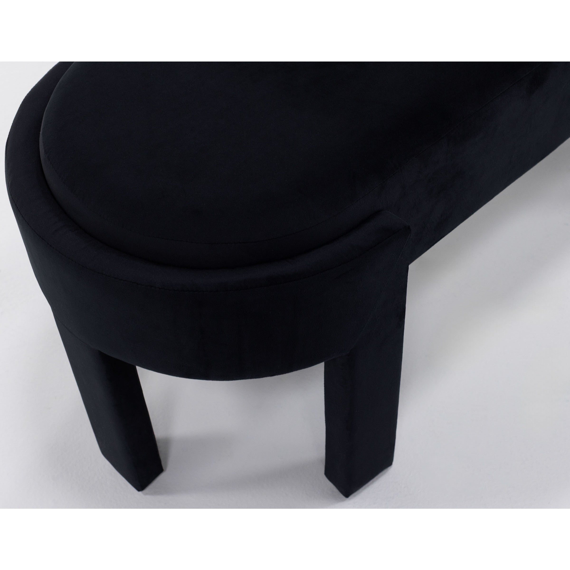 Marilyn Black Velvet Bench