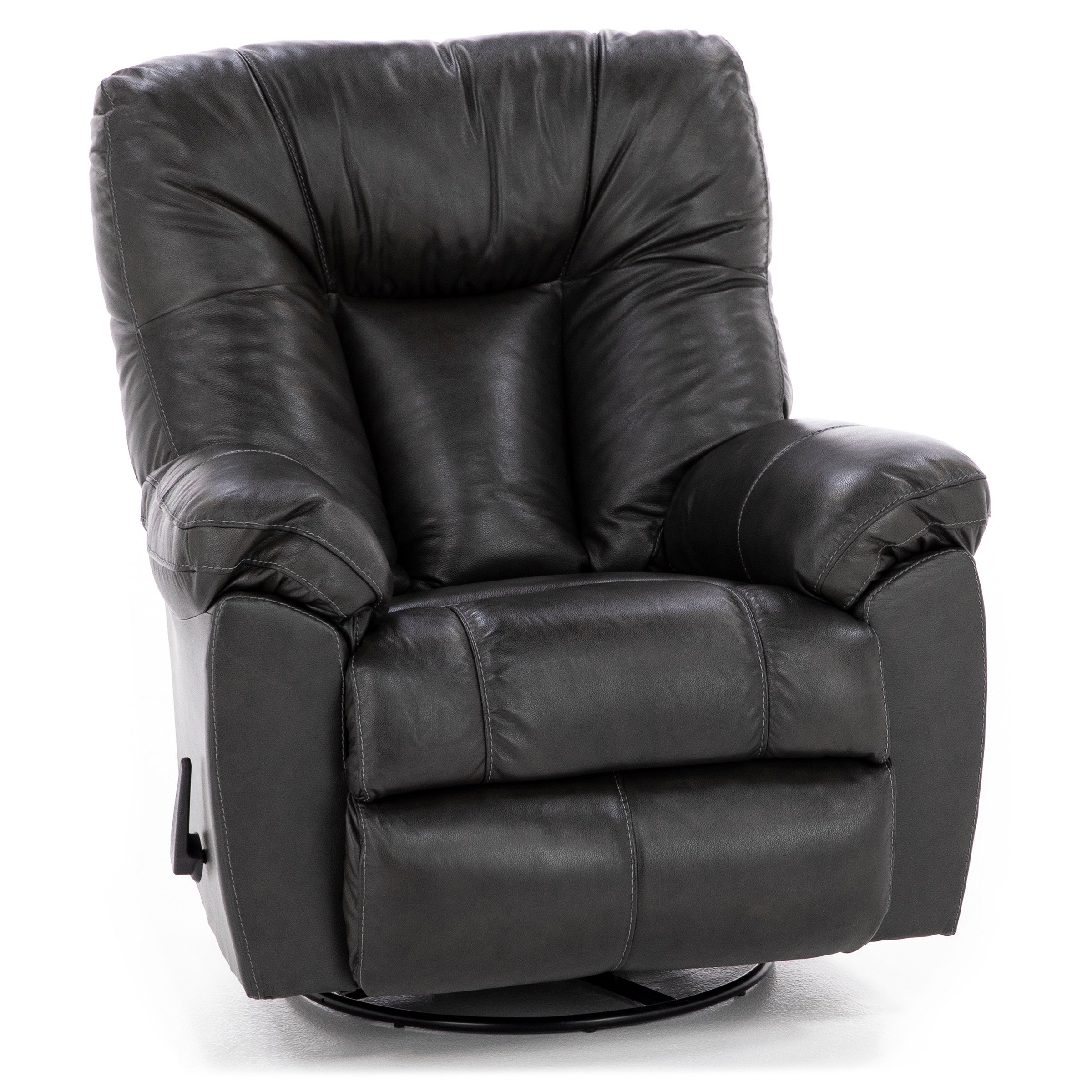 Geoff Leather Swivel Rocker Recliner