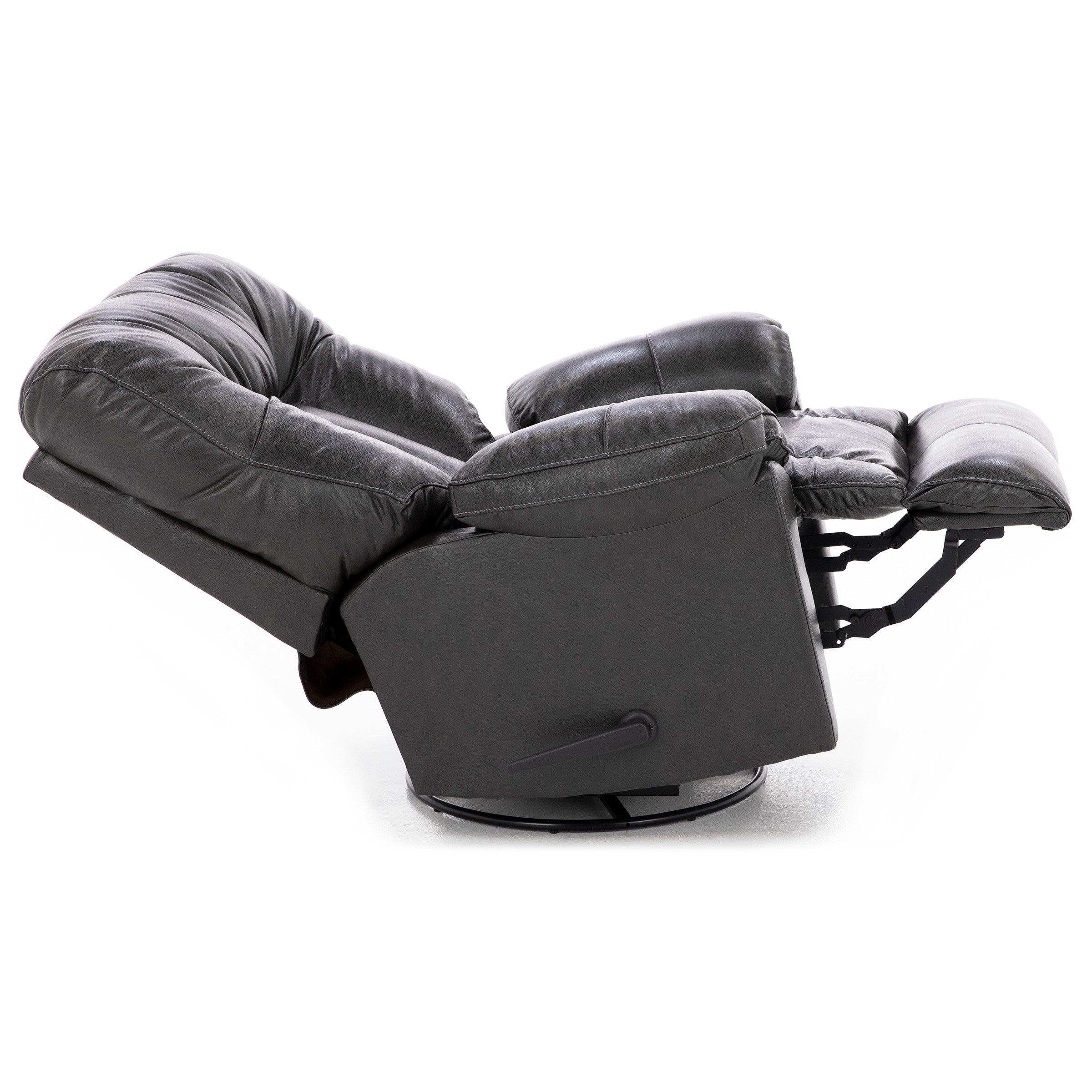 Geoff Leather Swivel Rocker Recliner