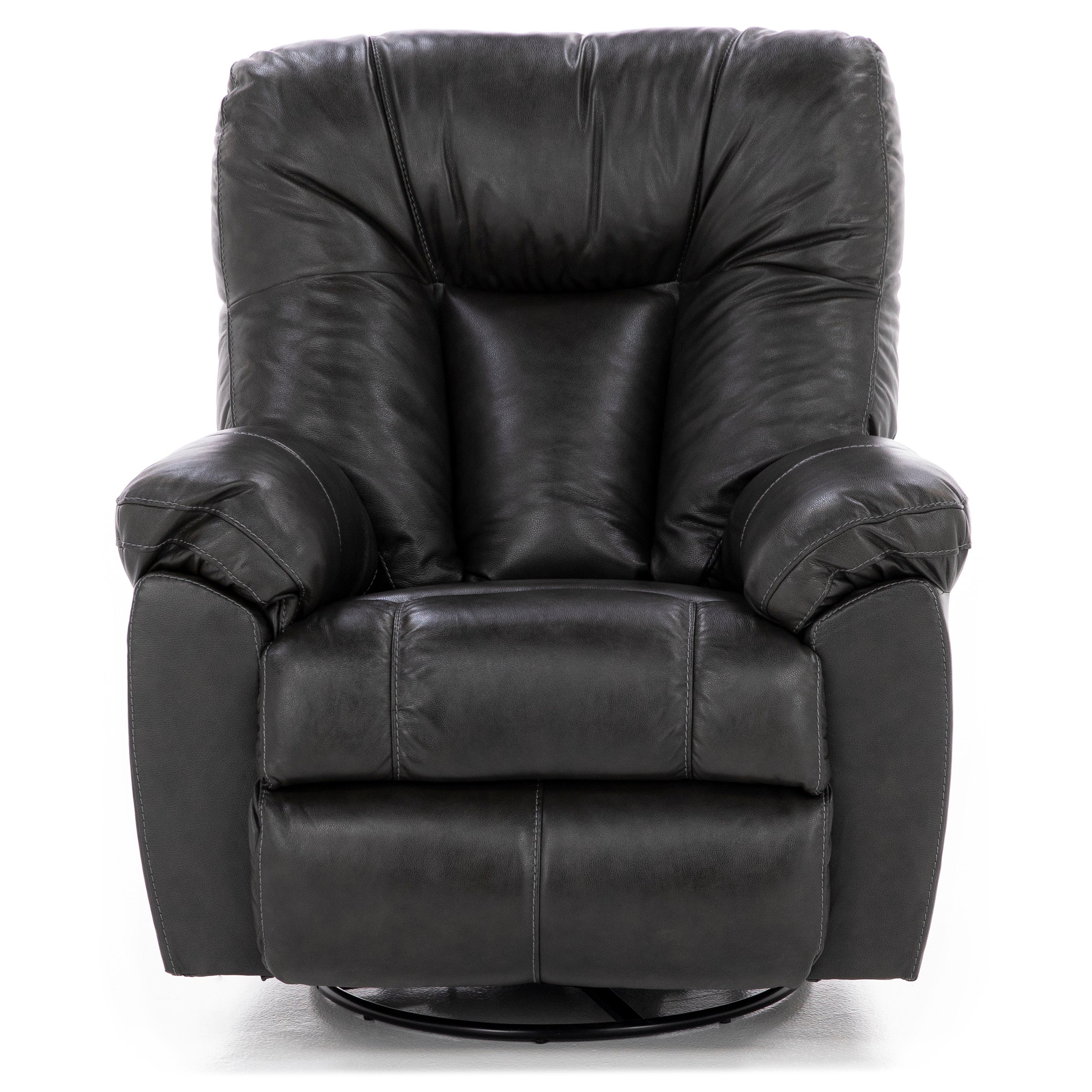 Geoff Leather Swivel Rocker Recliner