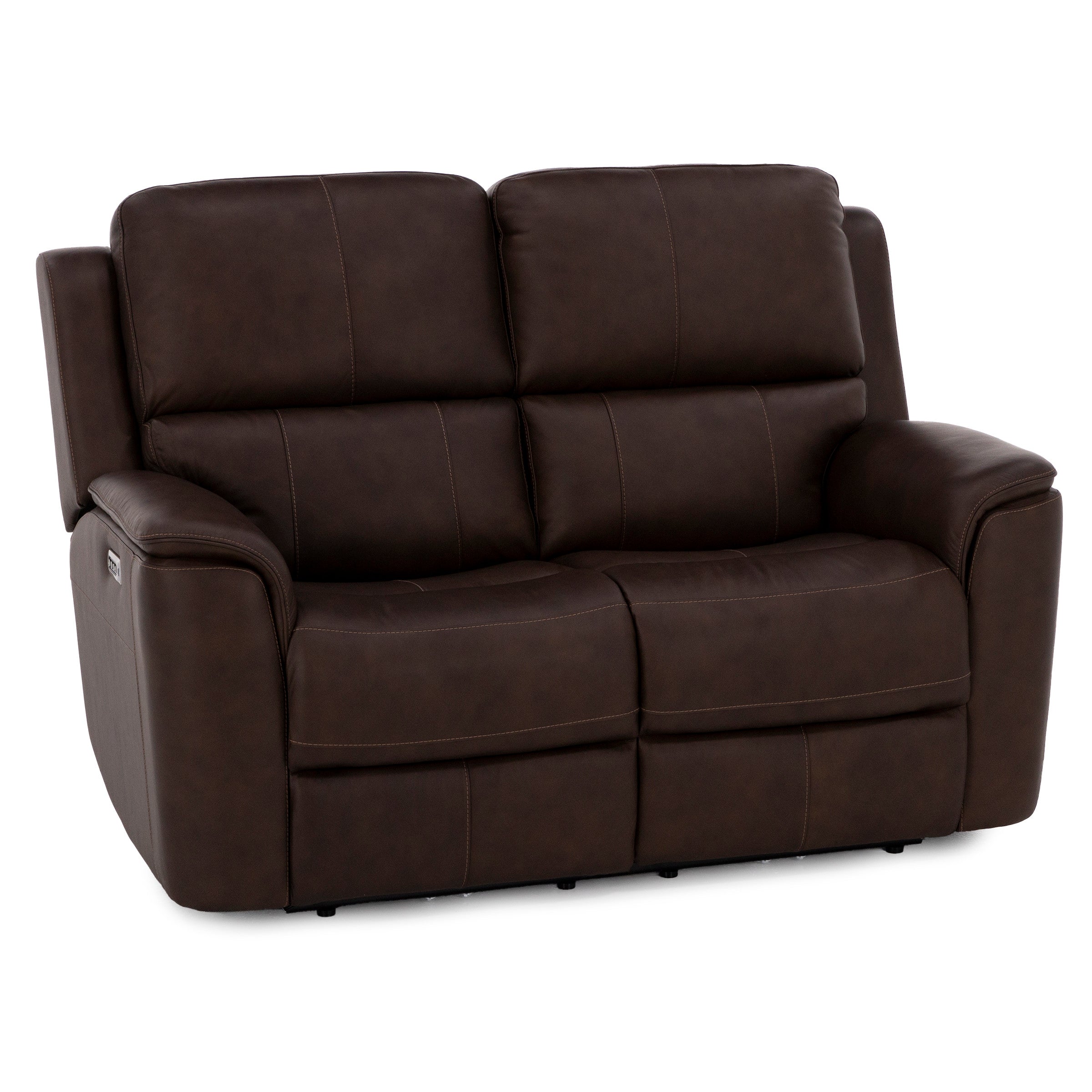 Hank Leather Fully Loaded Zero Gravity Reclining Loveseat