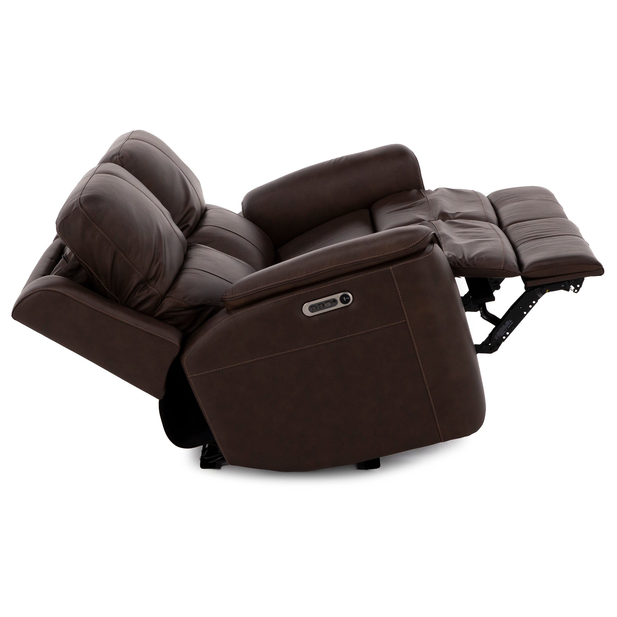 Hank Leather Fully Loaded Zero Gravity Reclining Loveseat