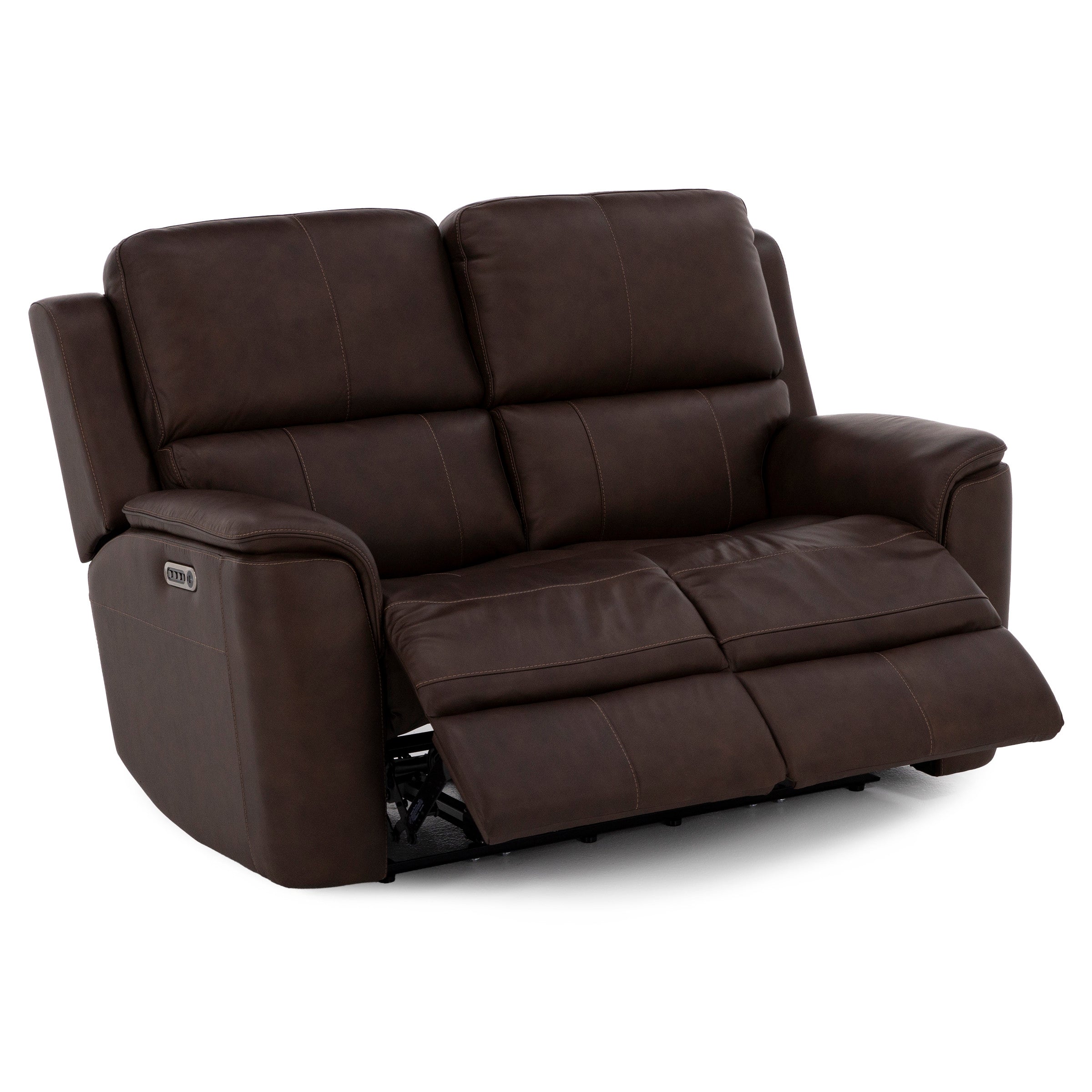 Hank Leather Fully Loaded Zero Gravity Reclining Loveseat