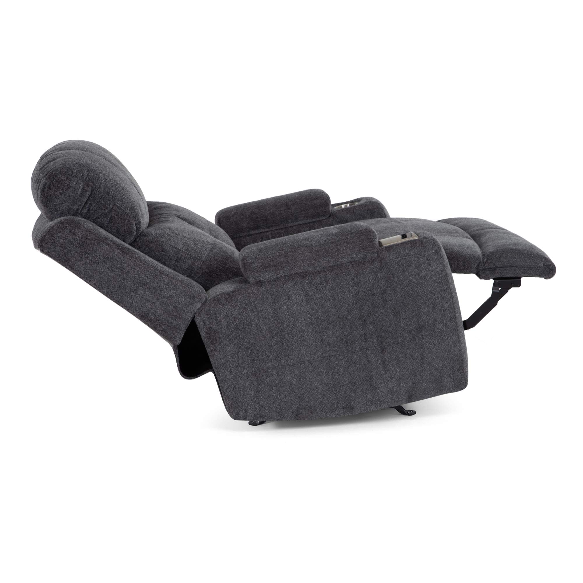 Beau Wide Power Recliner With Cupholders, Storage And Wireless Charging