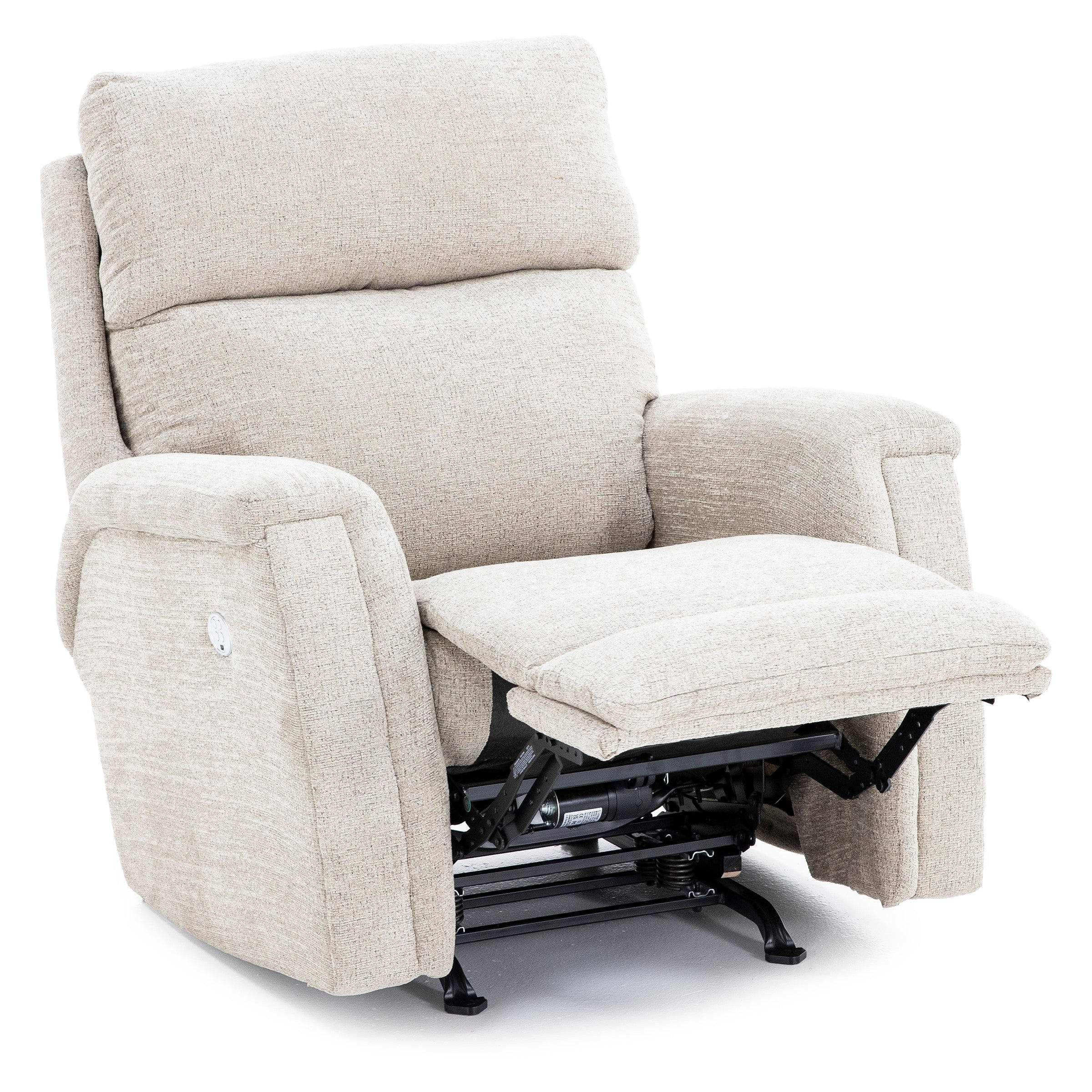Vista Power Headrest Rocker Recliner in Putty