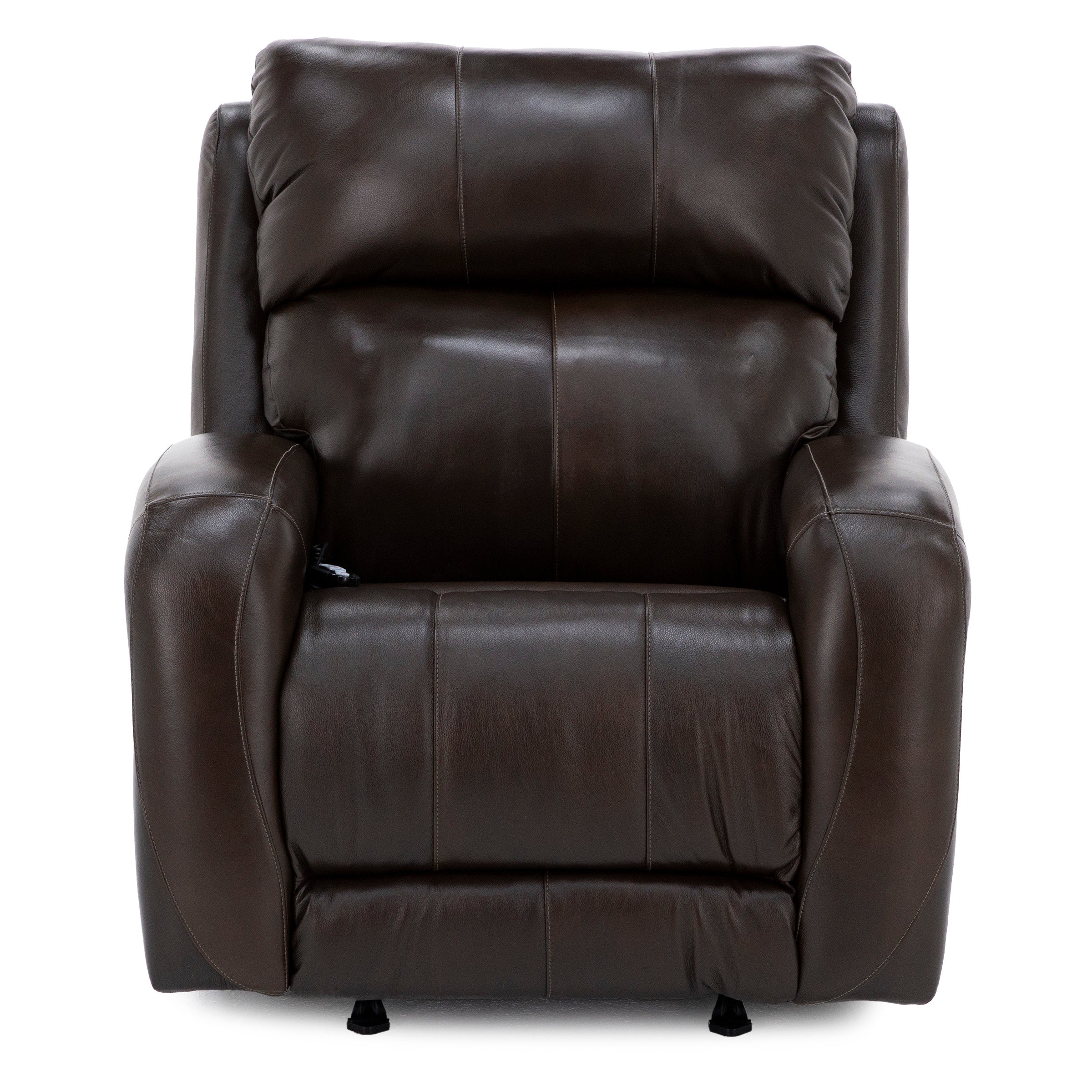 Pacey Leather Fully Loaded Rocker Recliner With SoCozi