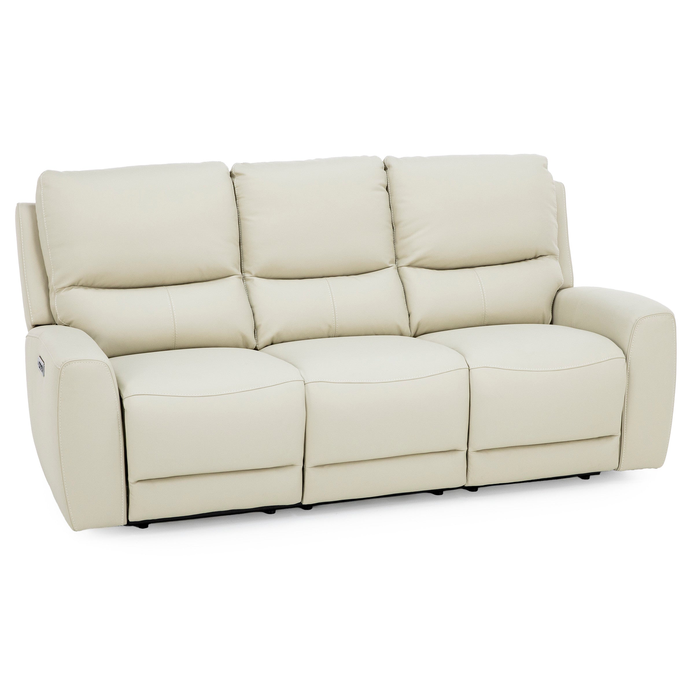 Fisher Leather Fully Loaded Reclining Sofa