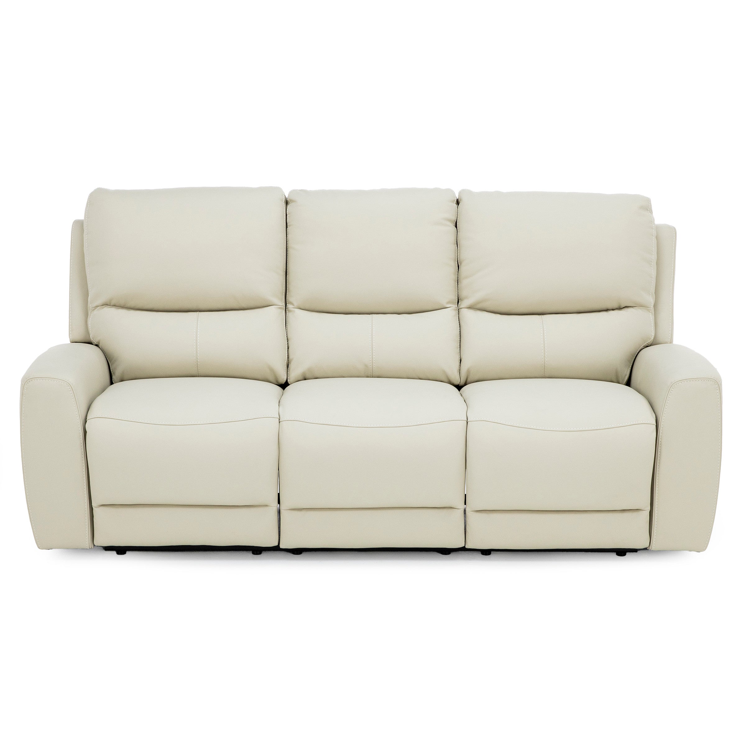 Fisher Leather Fully Loaded Reclining Sofa