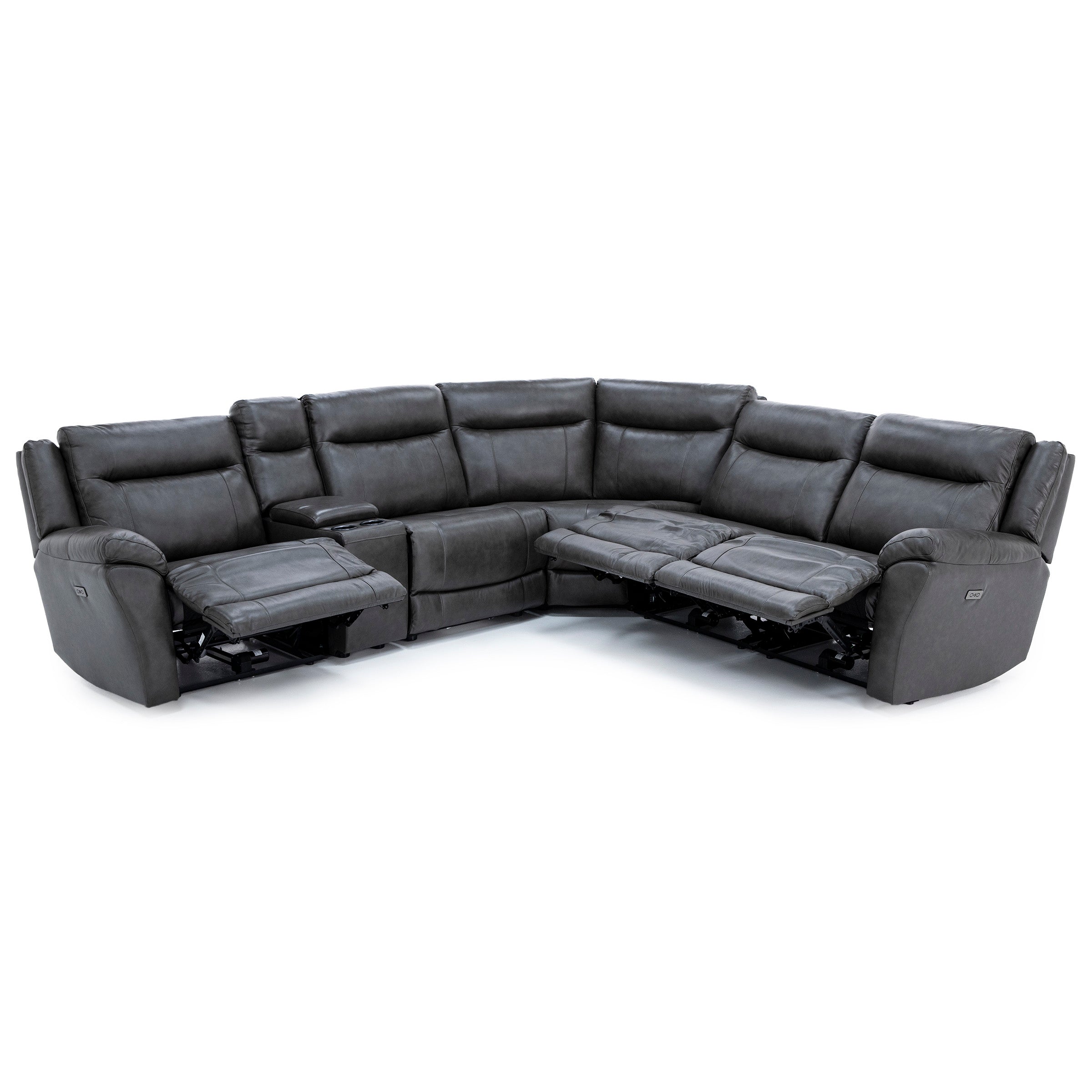 Madrid 6-Pc. Leather Power Reclining Wall Saver Modular