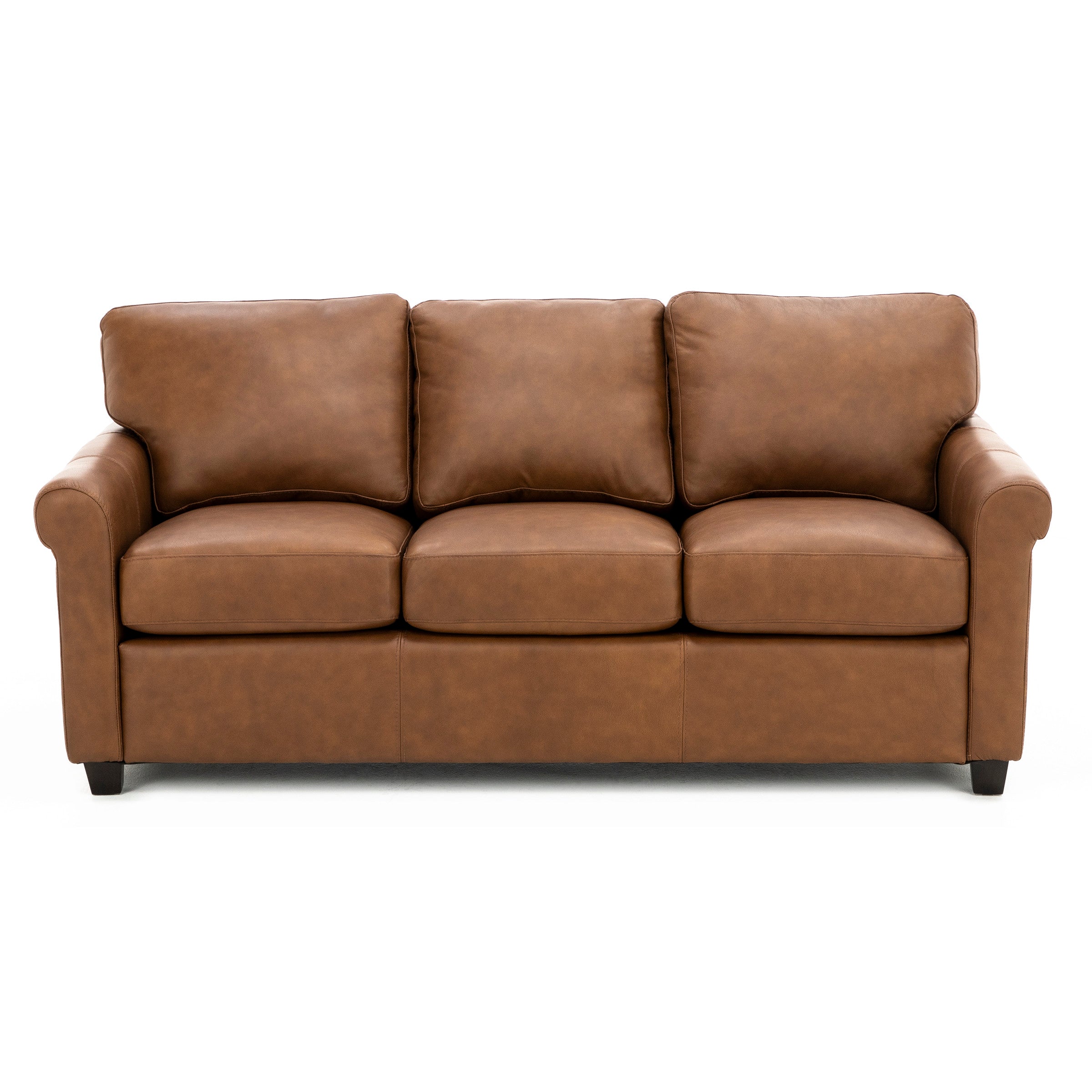 Sacramento Leather Small Sock Arm Sofa
