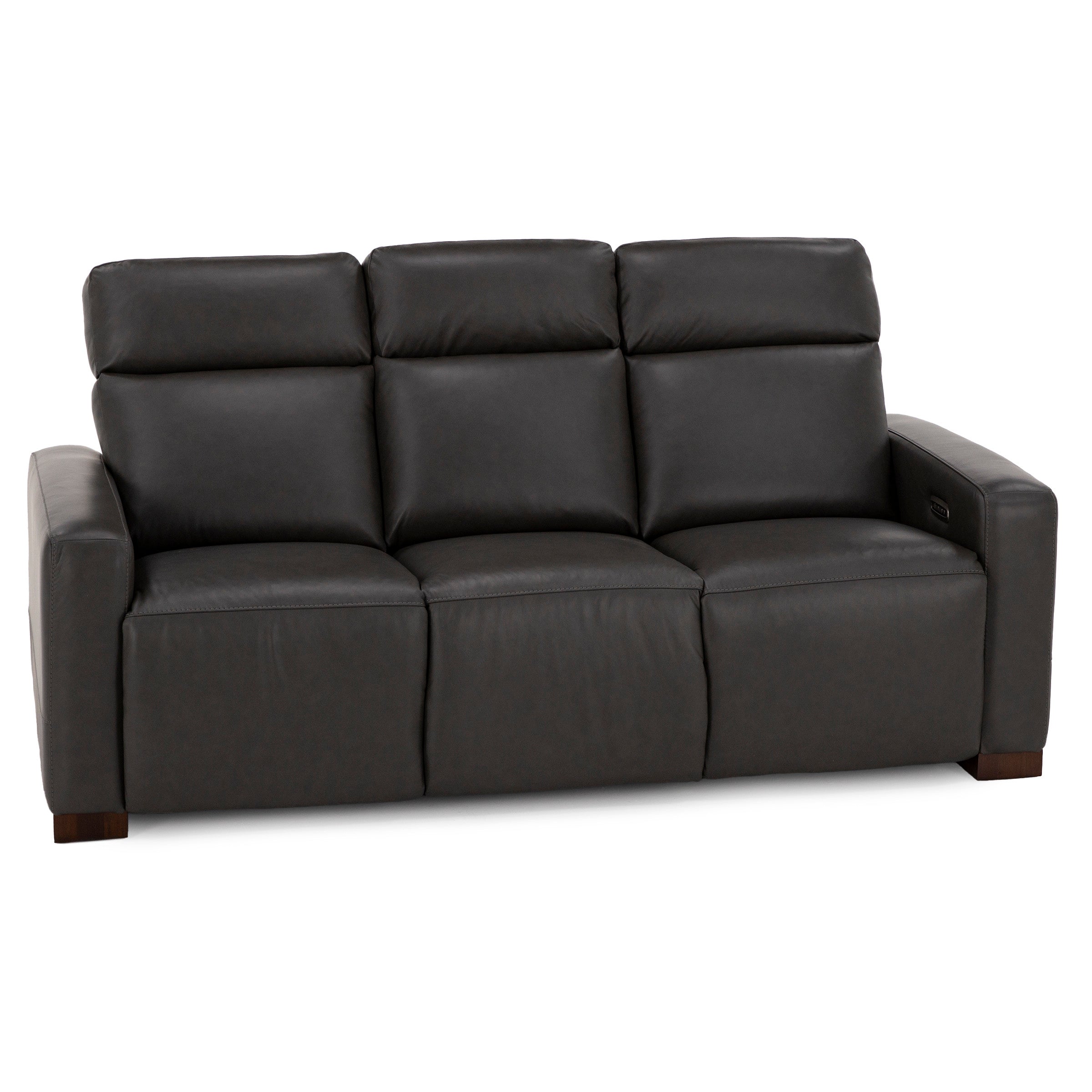 Acadia Leather Power Headrest Zero Gravity Reclining Sofa