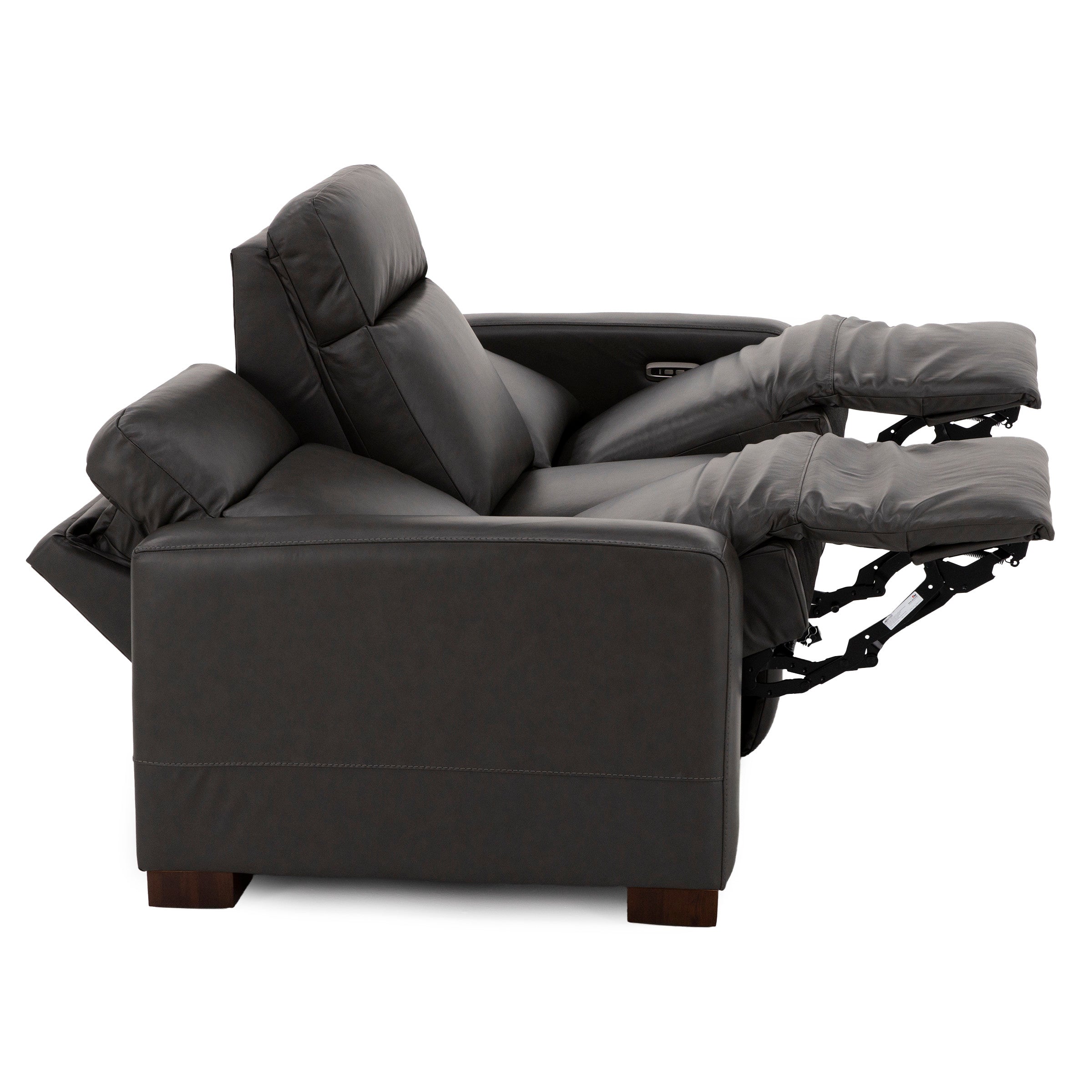 Acadia Leather Power Headrest Zero Gravity Reclining Sofa