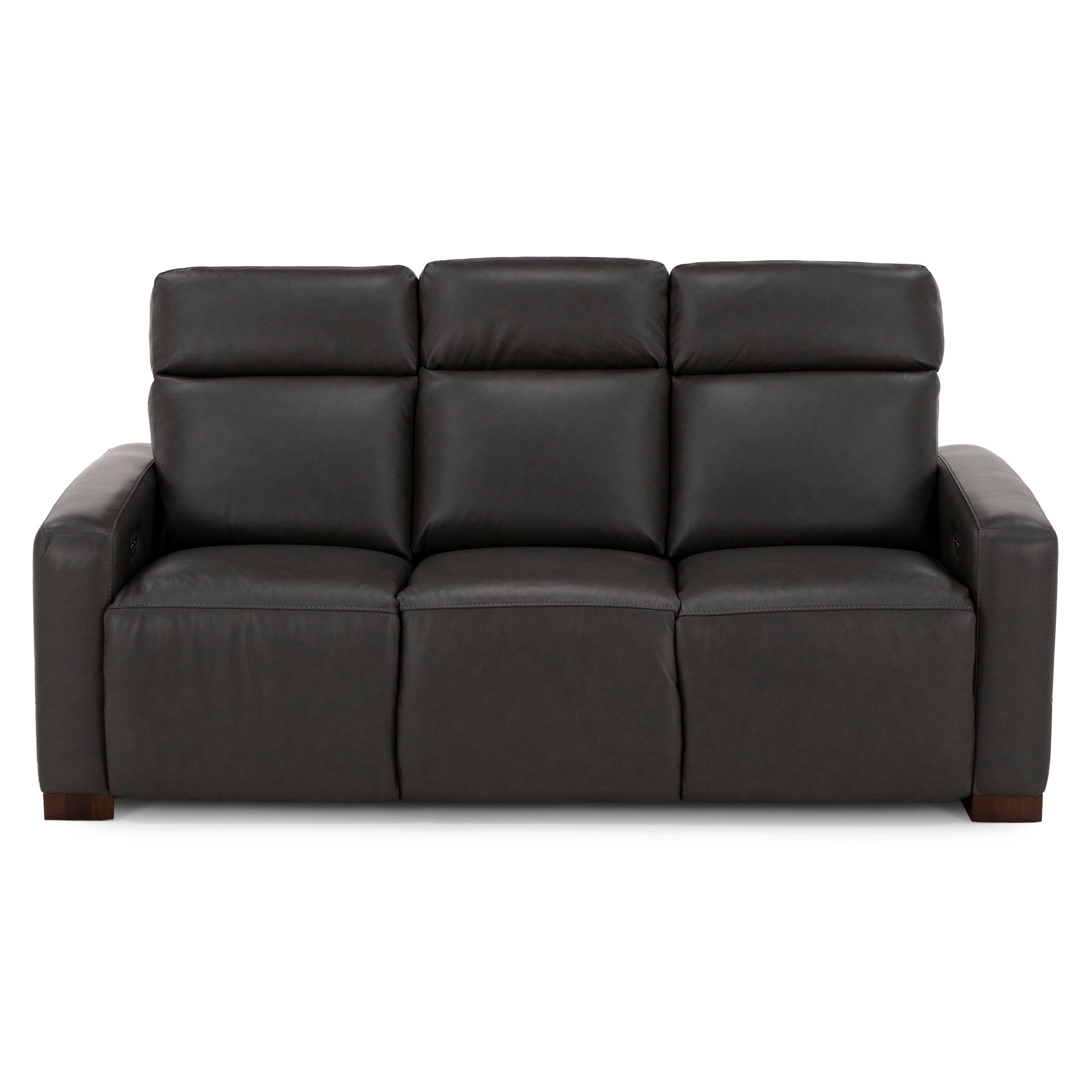 Acadia Leather Power Headrest Zero Gravity Reclining Sofa