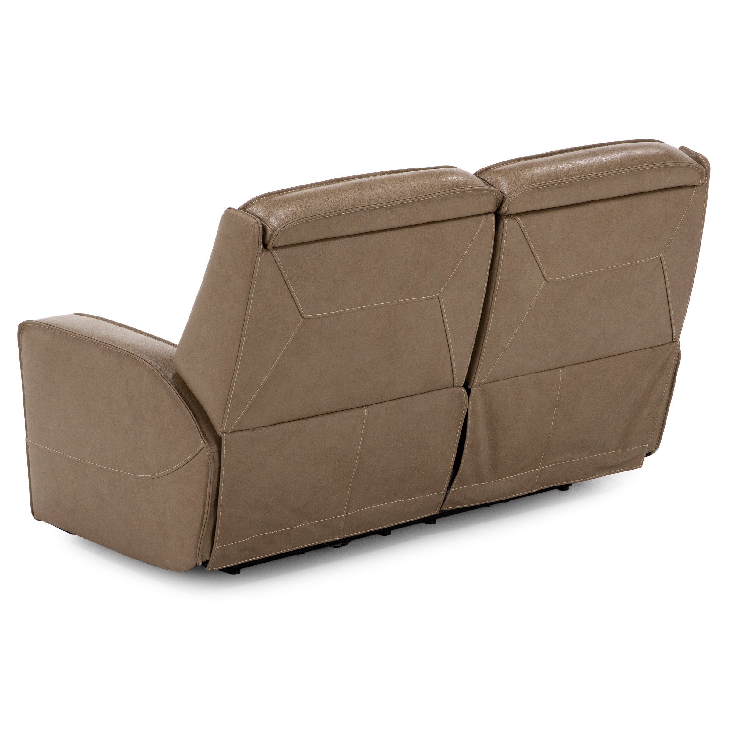 Nixie Leather Fully Loaded Reclining Loveseat