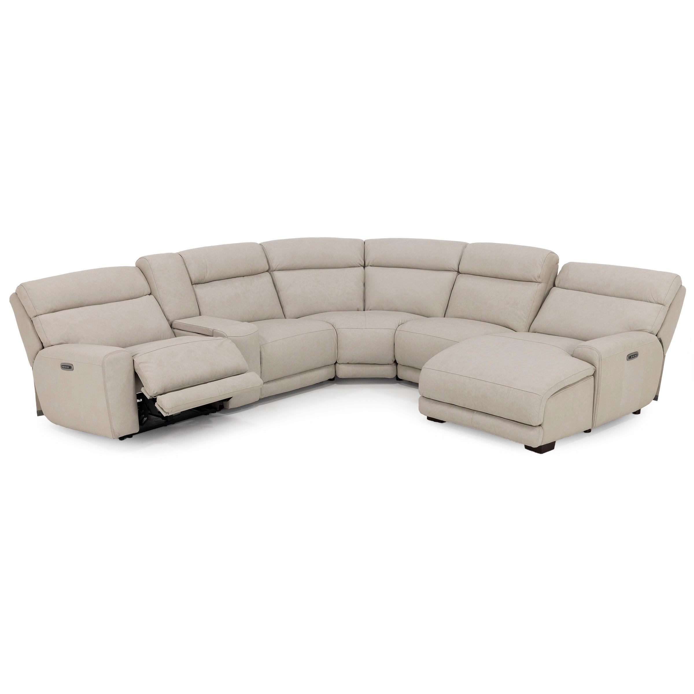 Morrow 6-Pc. Leather Fully Loaded Zero Gravity Reclining Modular