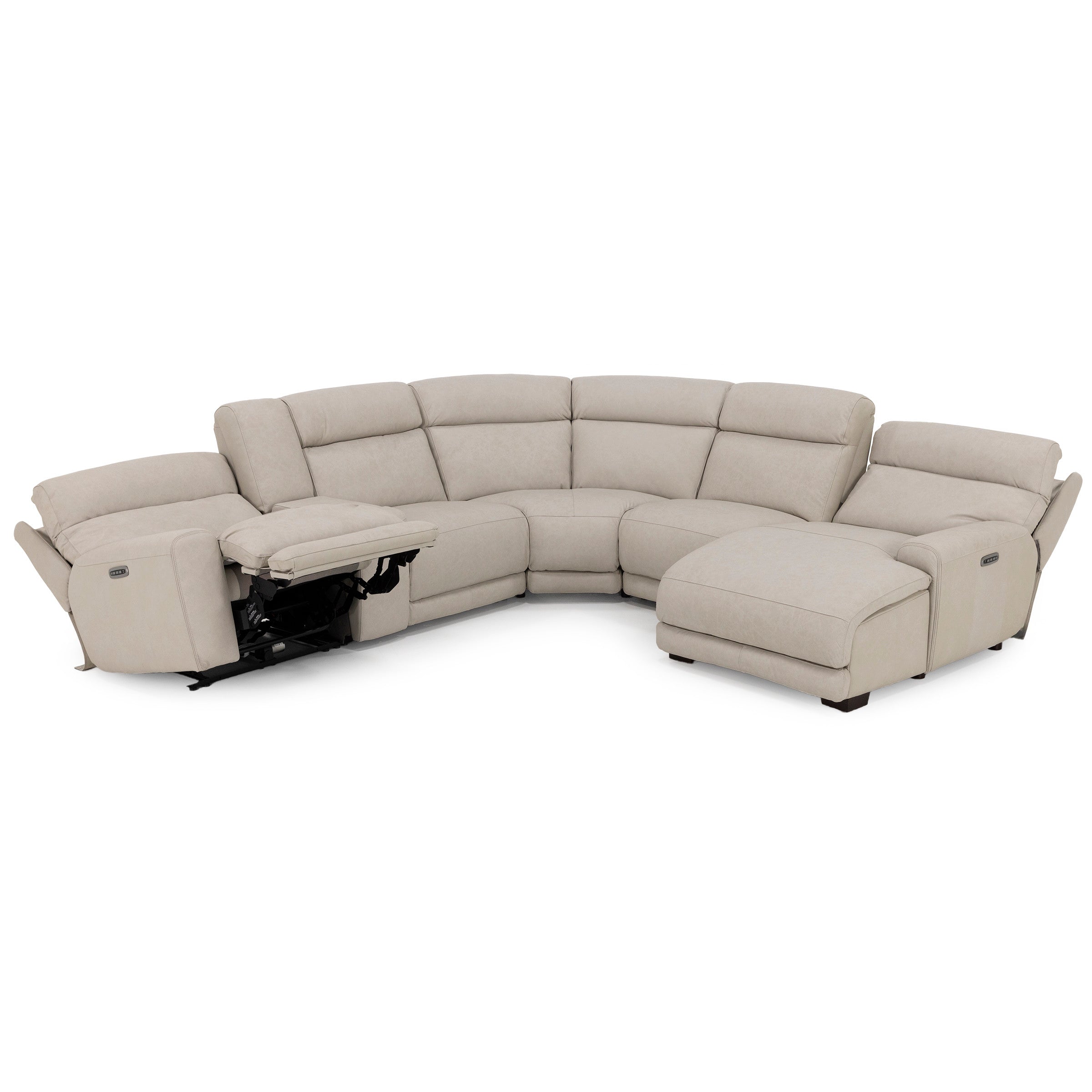 Morrow 6-Pc. Leather Fully Loaded Zero Gravity Reclining Modular