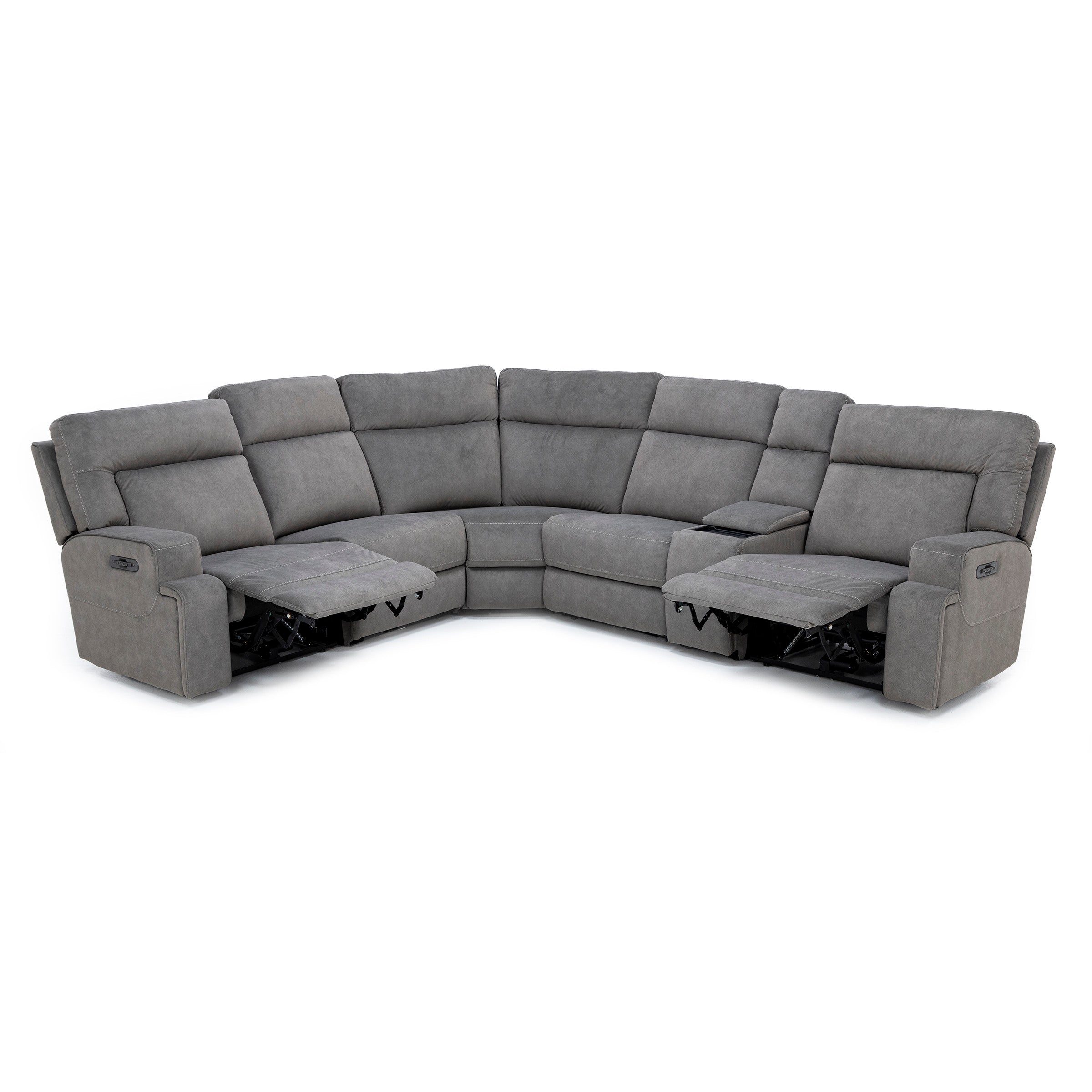 Royal 6-Pc. Fully Loaded Reclining Modular with Wireless Remote