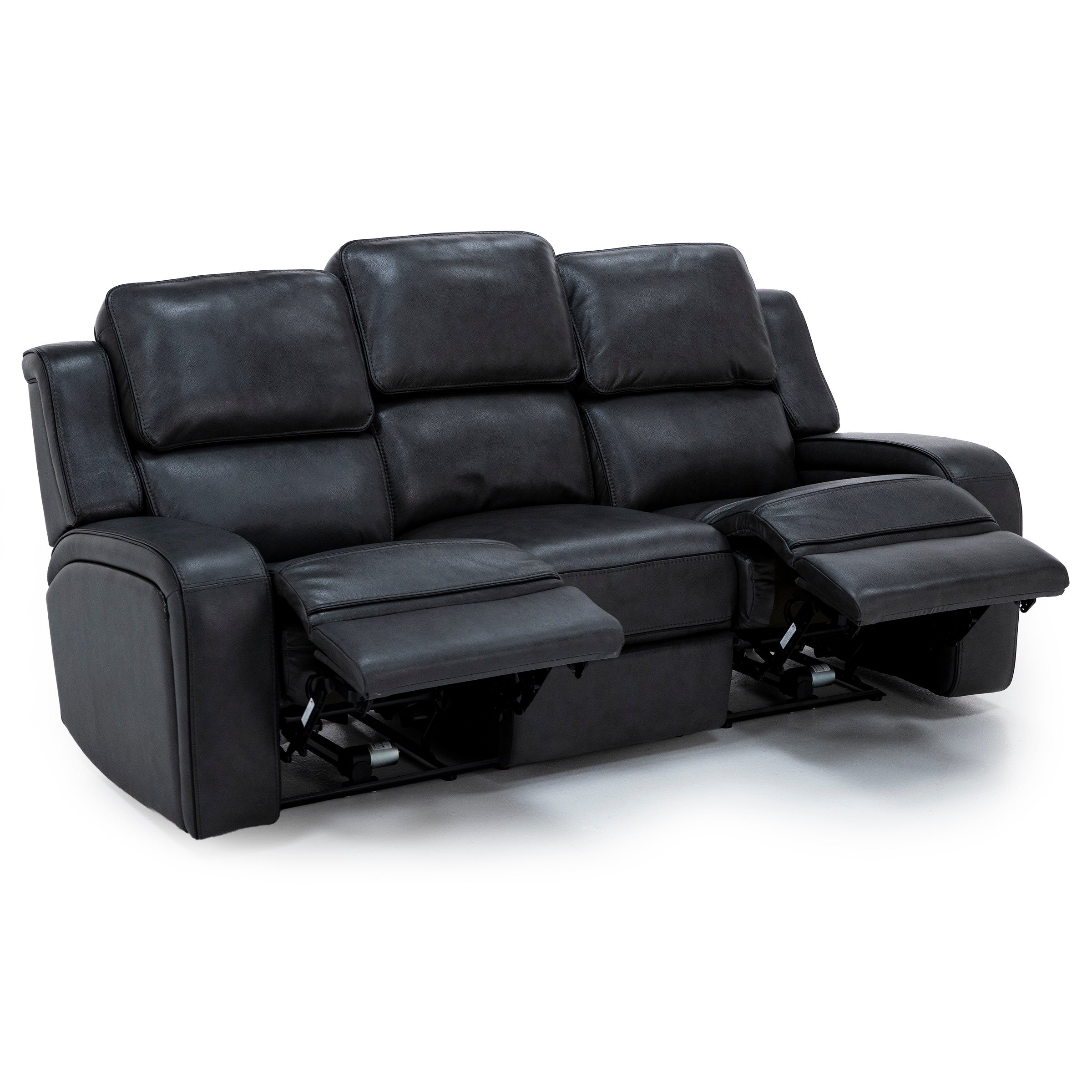 Liam Leather Fully Loaded Zero Gravity Reclining Sofa With Drop Table, Massage & Immersive Audio