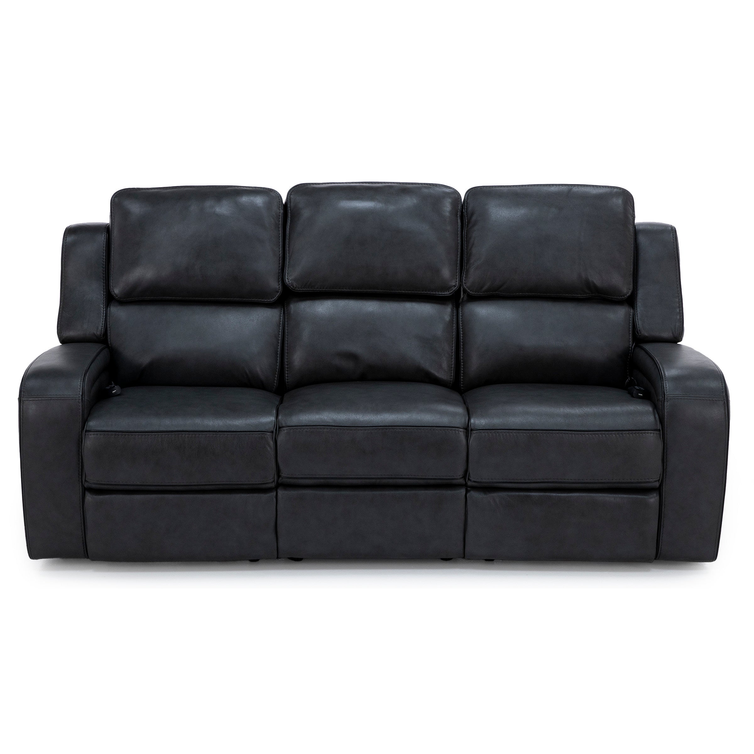 Liam Leather Fully Loaded Zero Gravity Reclining Sofa With Drop Table, Massage & Immersive Audio