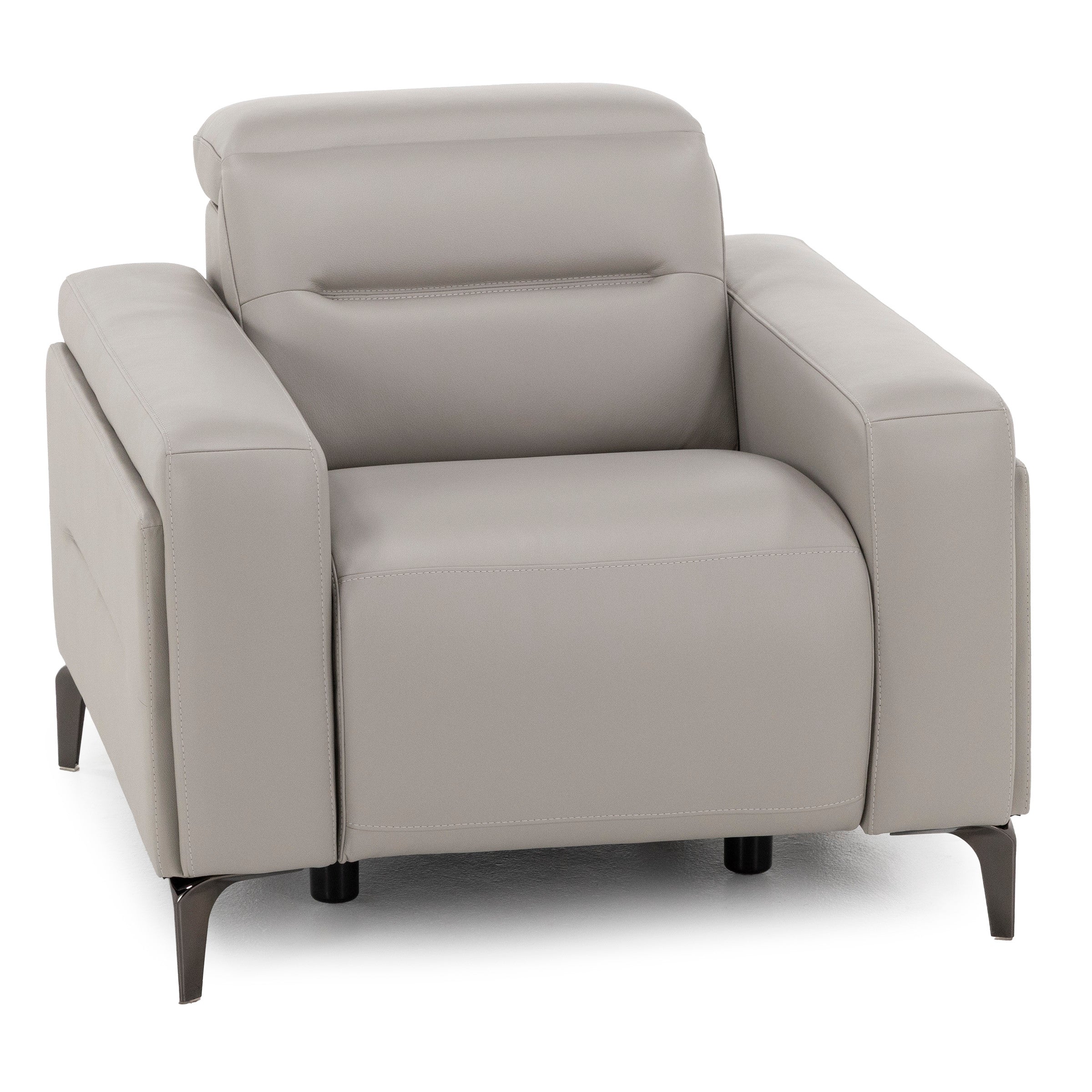 Drew & Jonathan Home Amalfi Leather Wall Saver Power Headrest Recliner