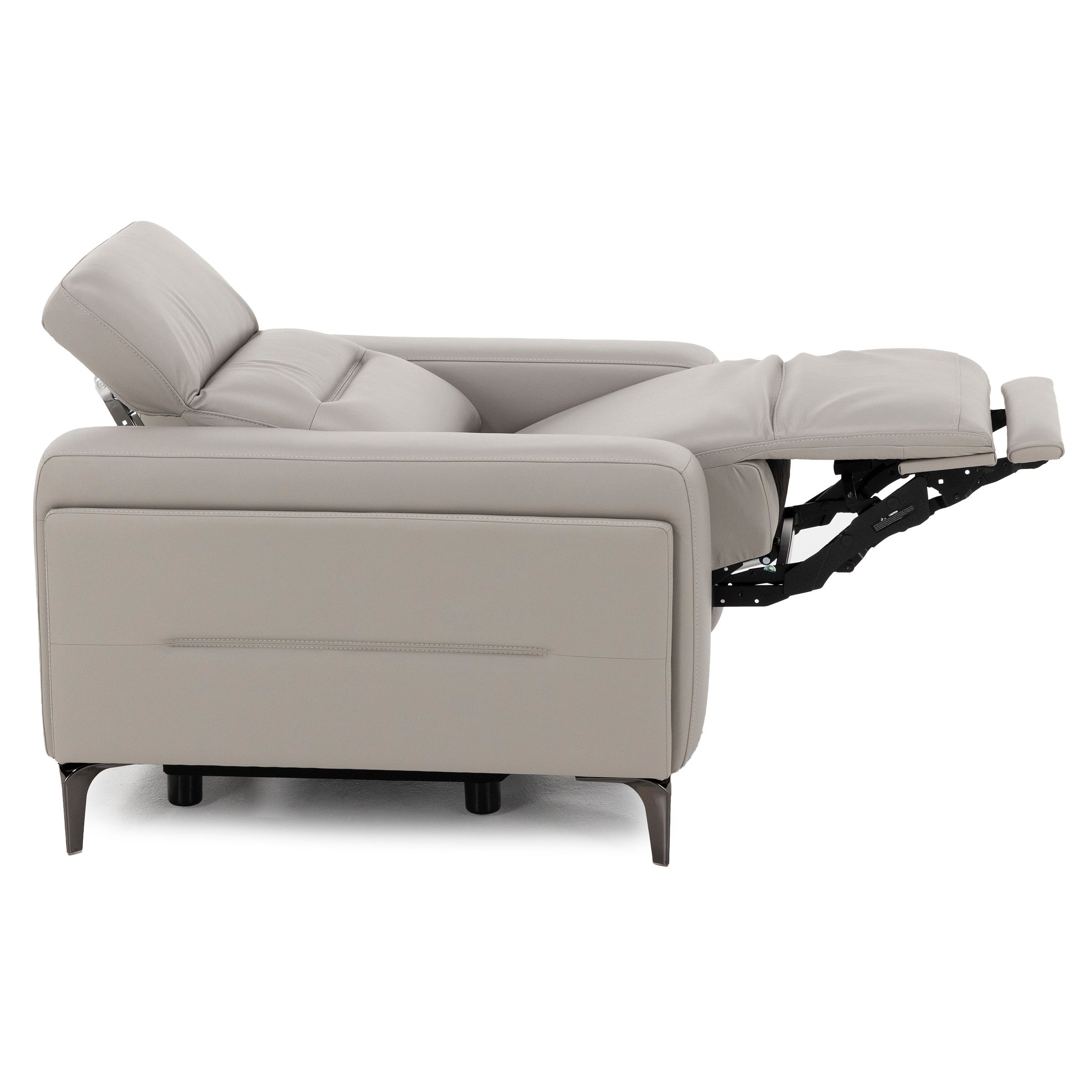 Drew & Jonathan Home Amalfi Leather Wall Saver Power Headrest Recliner