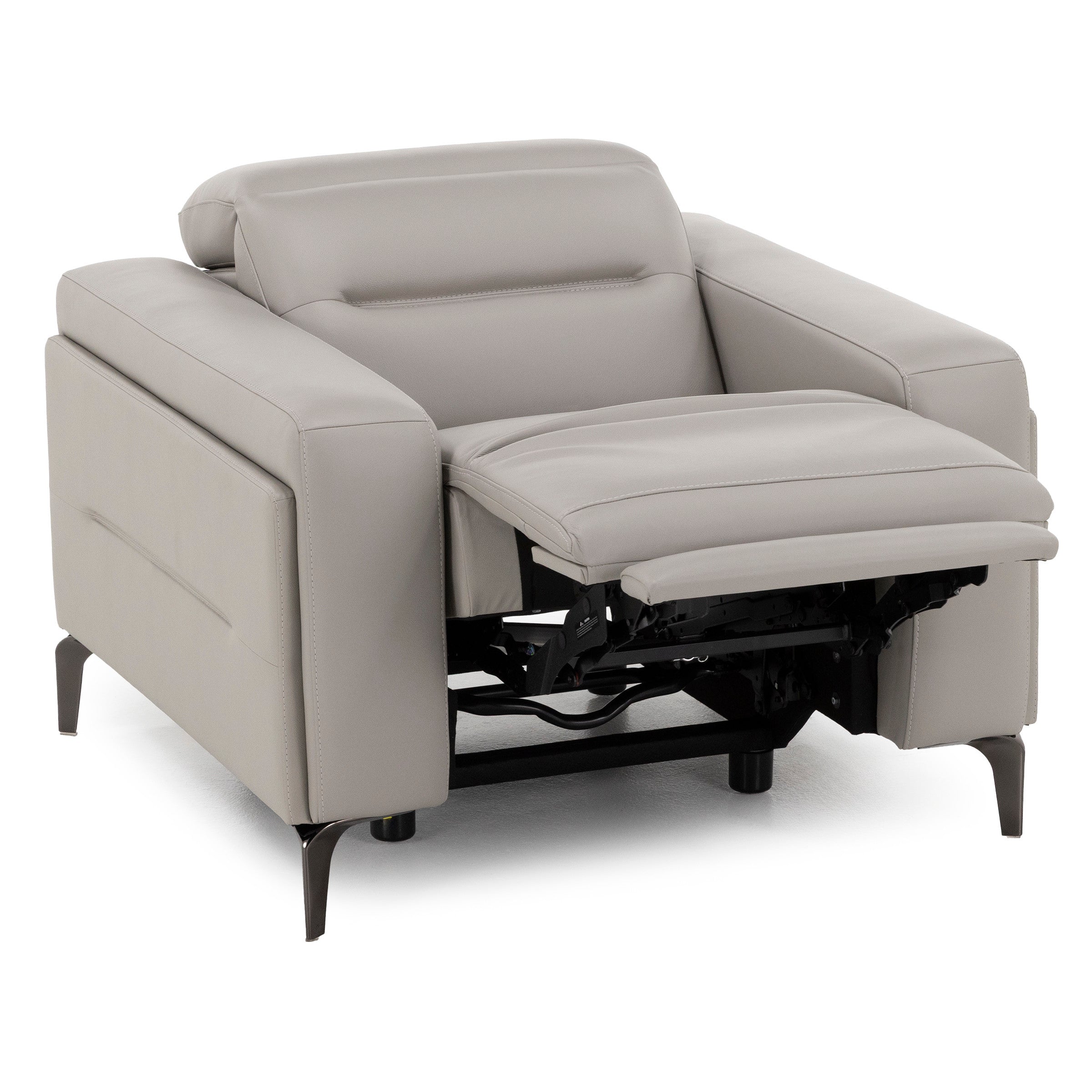 Drew & Jonathan Home Amalfi Leather Wall Saver Power Headrest Recliner