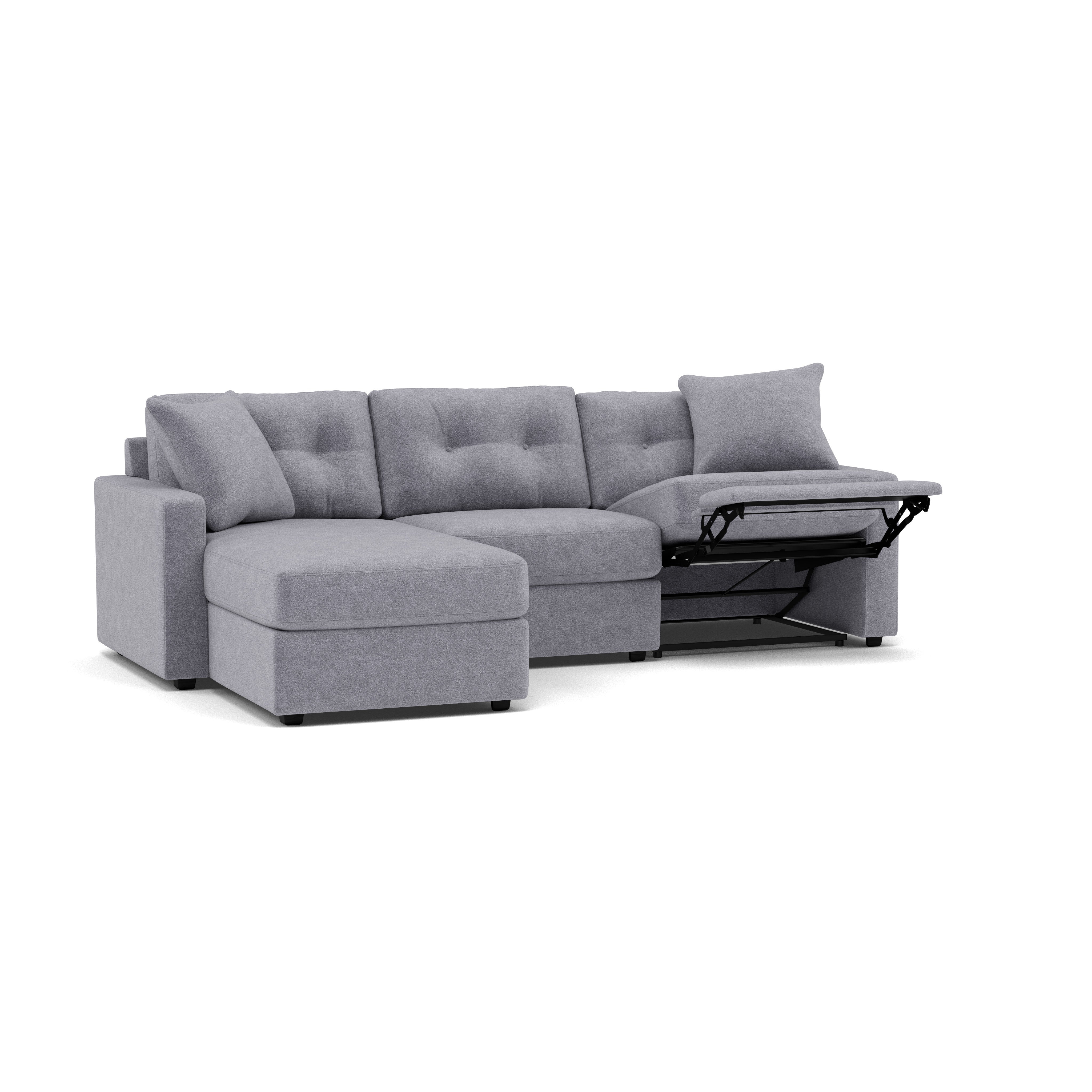 Drew & Jonathan Home Modular One 3-Pc. Wall Saver Power Reclining Chaise Sofa