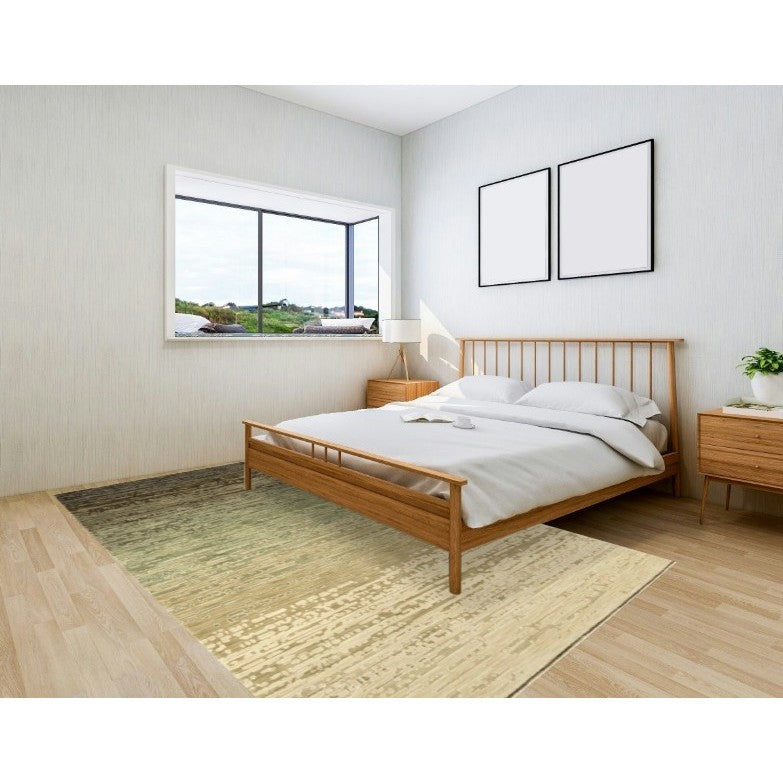 Reed Green/Tan/Brown Ombre Area Rug
