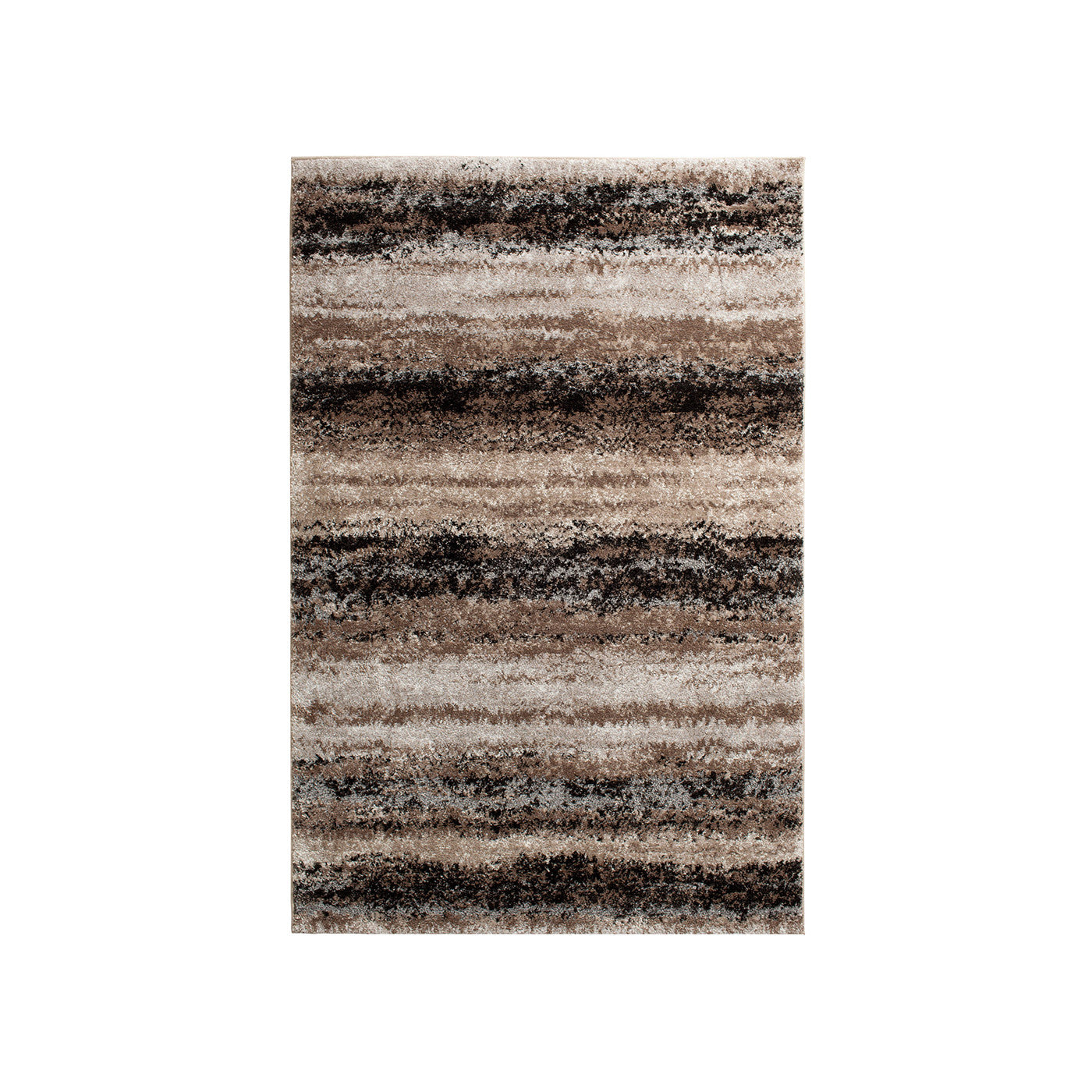 Structures Brown/Black Stripe Torrent Area Rug