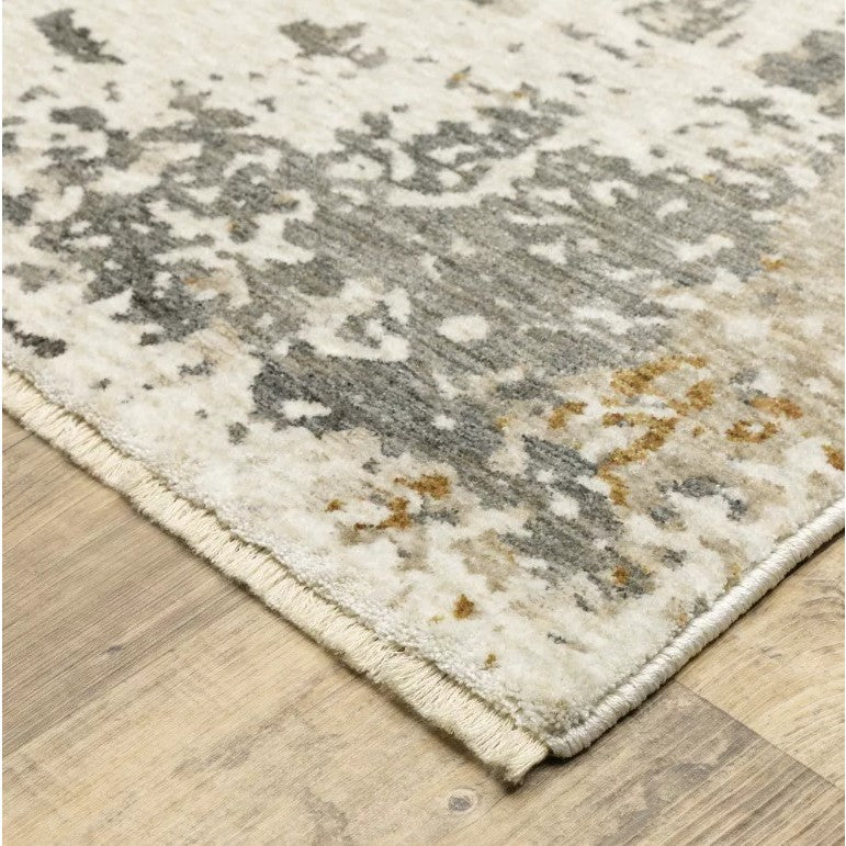Hayden Beige/Grey/Caramel Abstract Area Rug