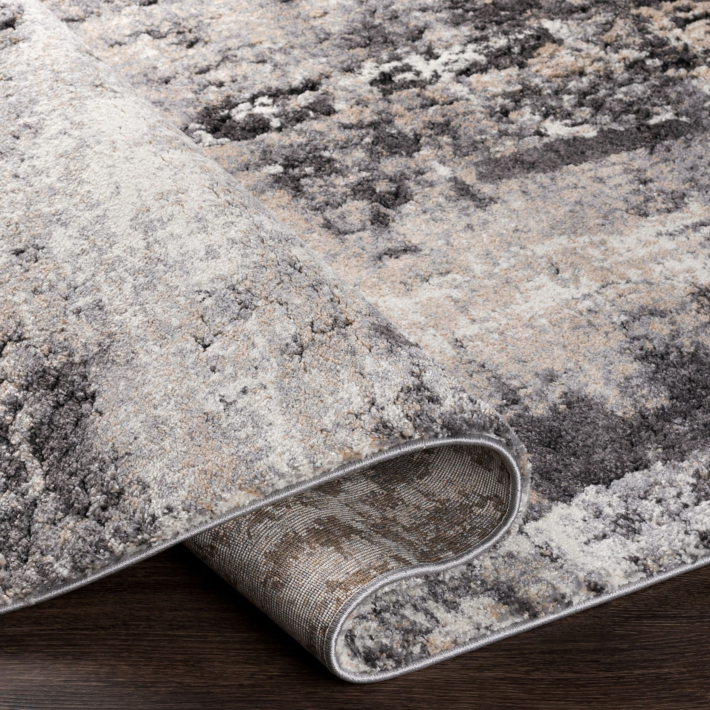 Tuscany Black/Grey/Tan Area Rug