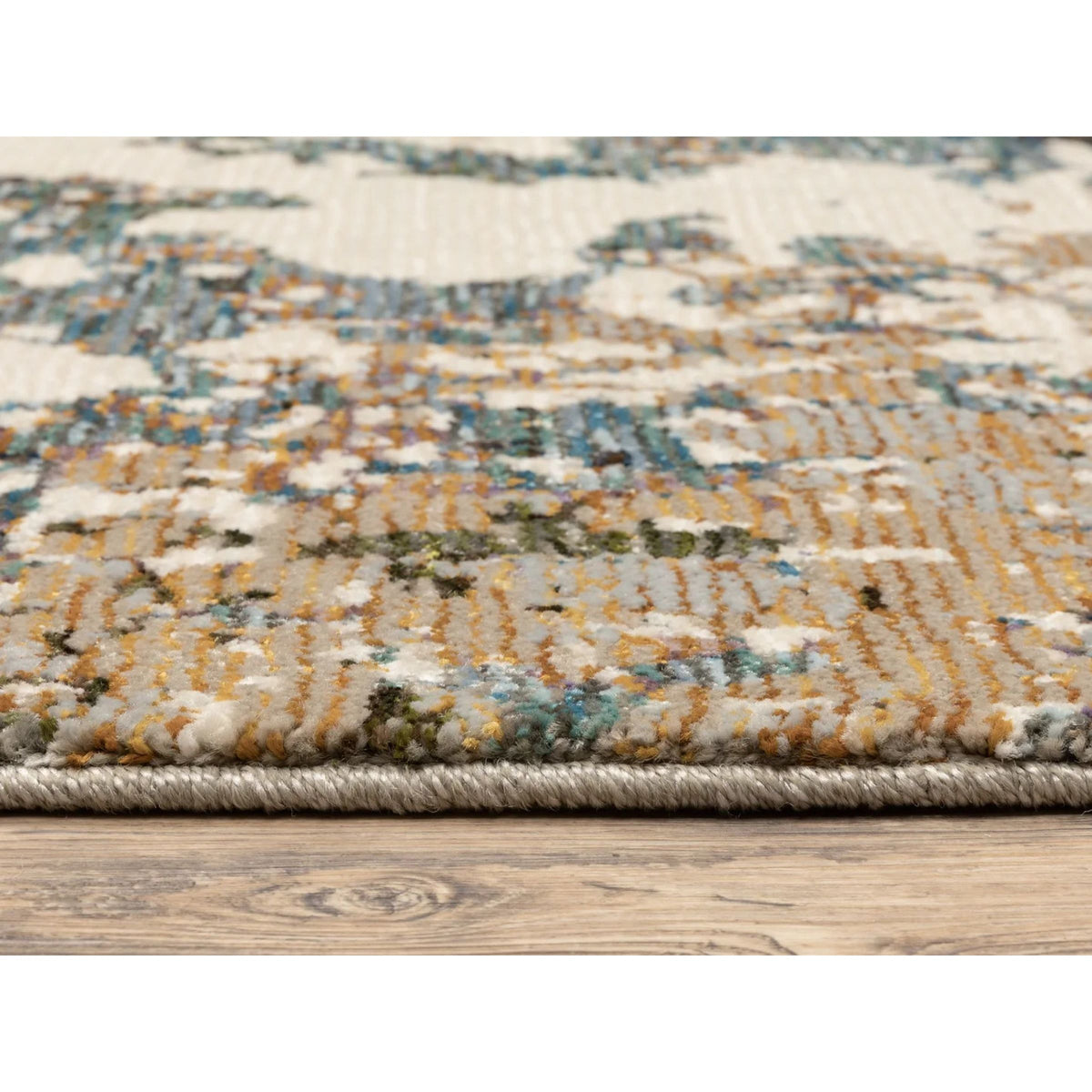 Evolution Cream/Tan/Green Area Rug