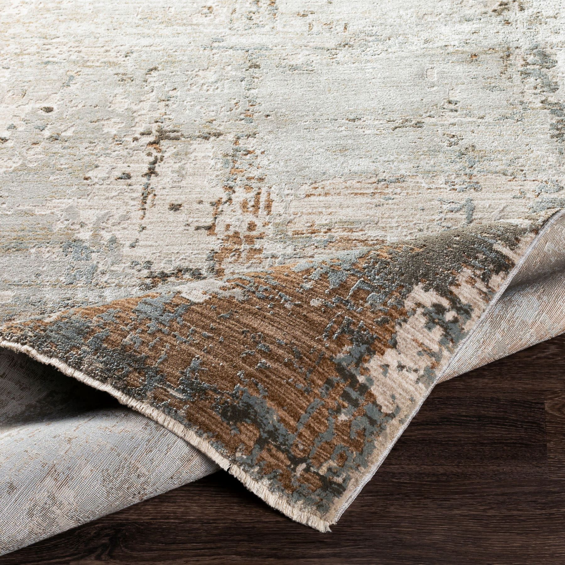 Brunswick Sage/Charcoal Abstract Area Rug
