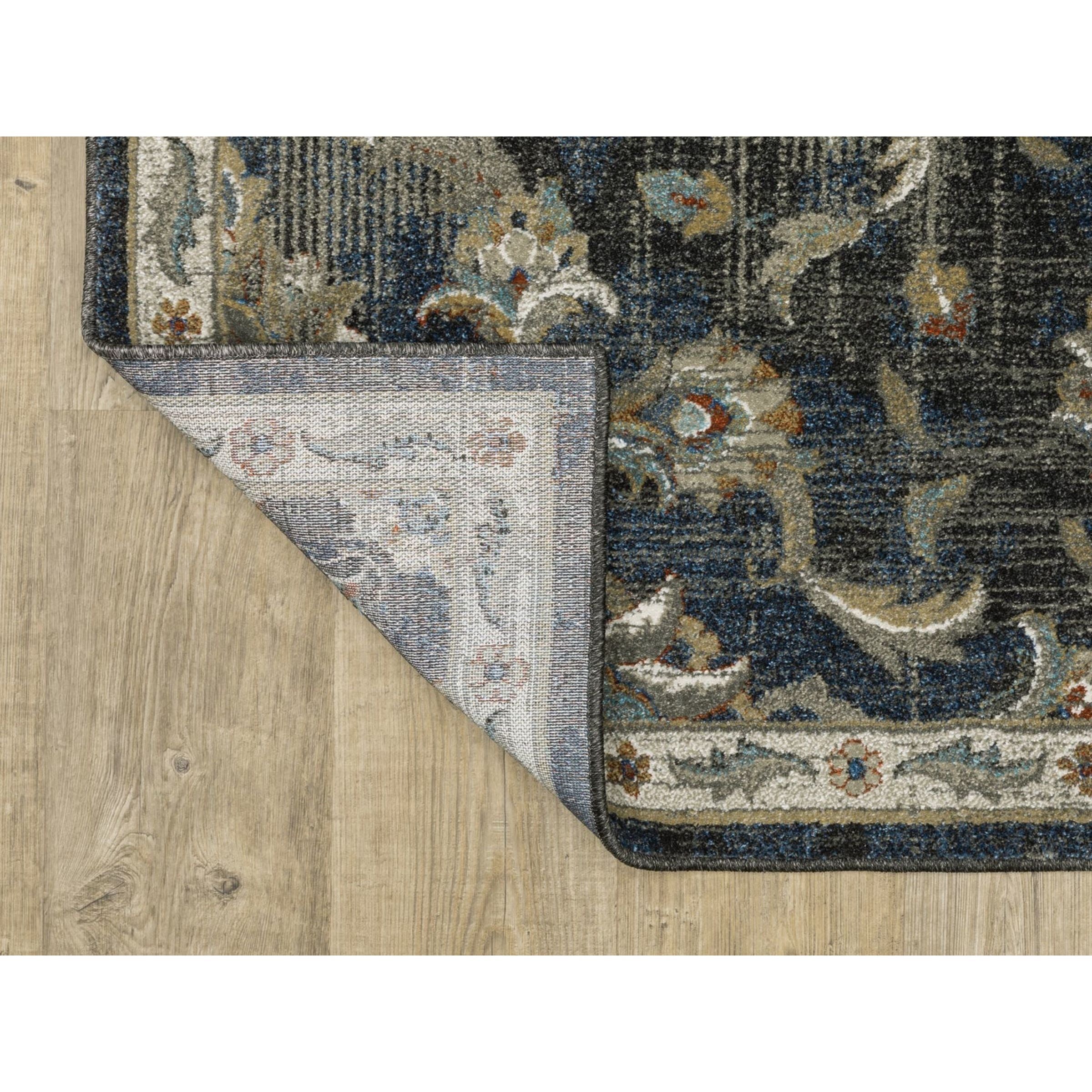 Venice Blue/Charcoal Area Rug