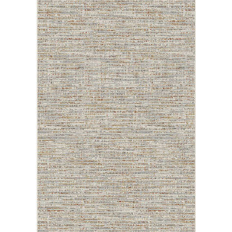 Neutral-tone woven rug with subtle multicolor accents, suitable for modern interiors.