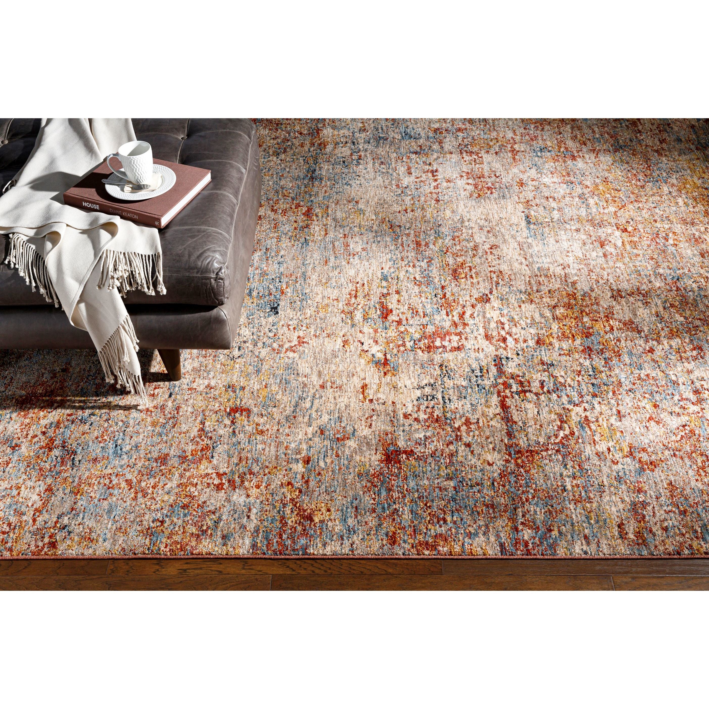 Mirabel Mustard/Rust/Cream Abstract Area Rug