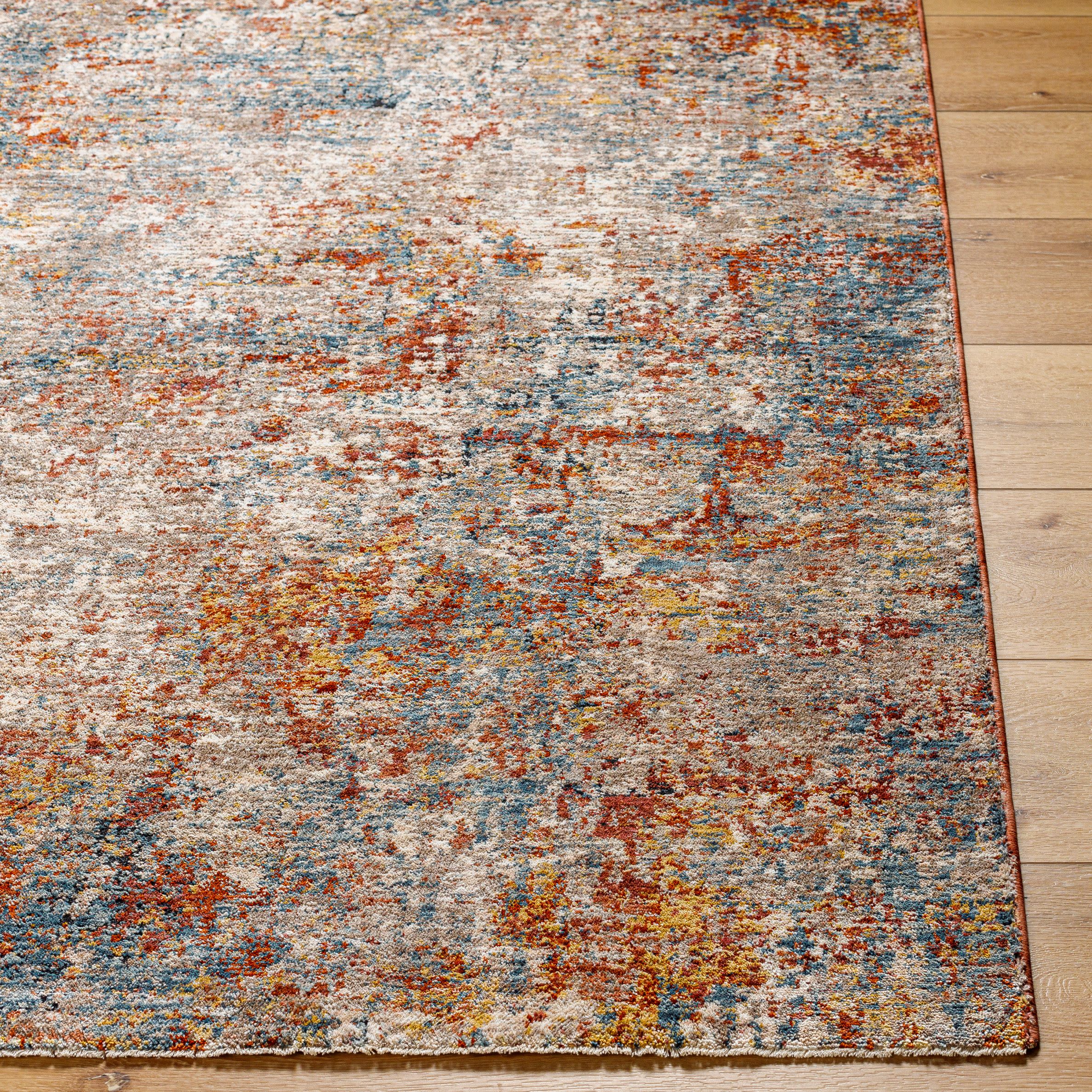 Mirabel Mustard/Rust/Cream Abstract Area Rug