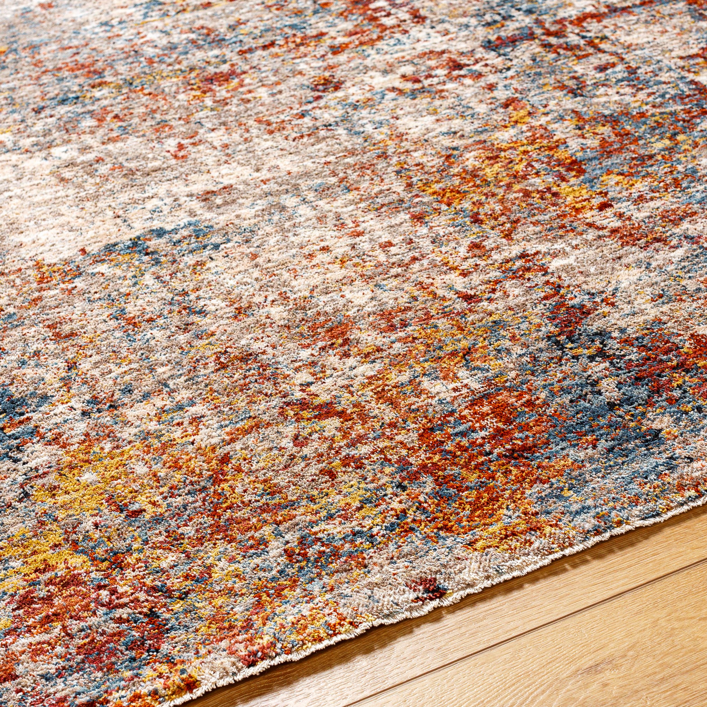 Mirabel Mustard/Rust/Cream Abstract Area Rug