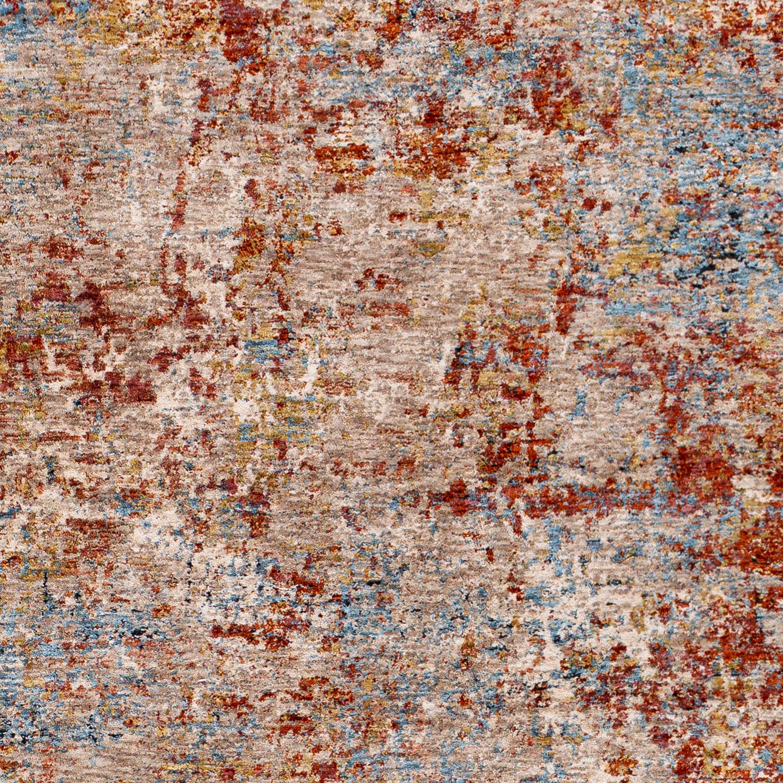 Mirabel Mustard/Rust/Cream Abstract Area Rug