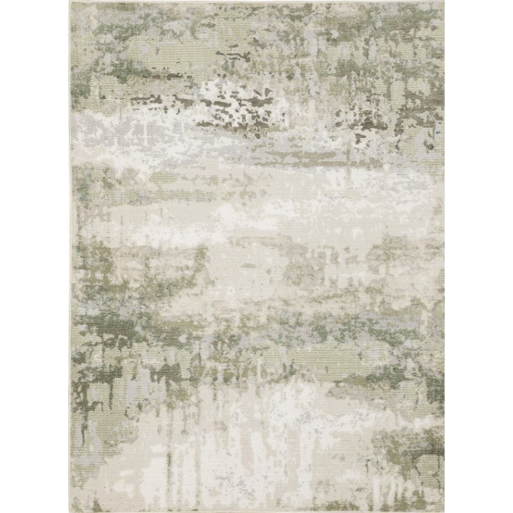 Caravan Green/Tan Abstract Area Rug