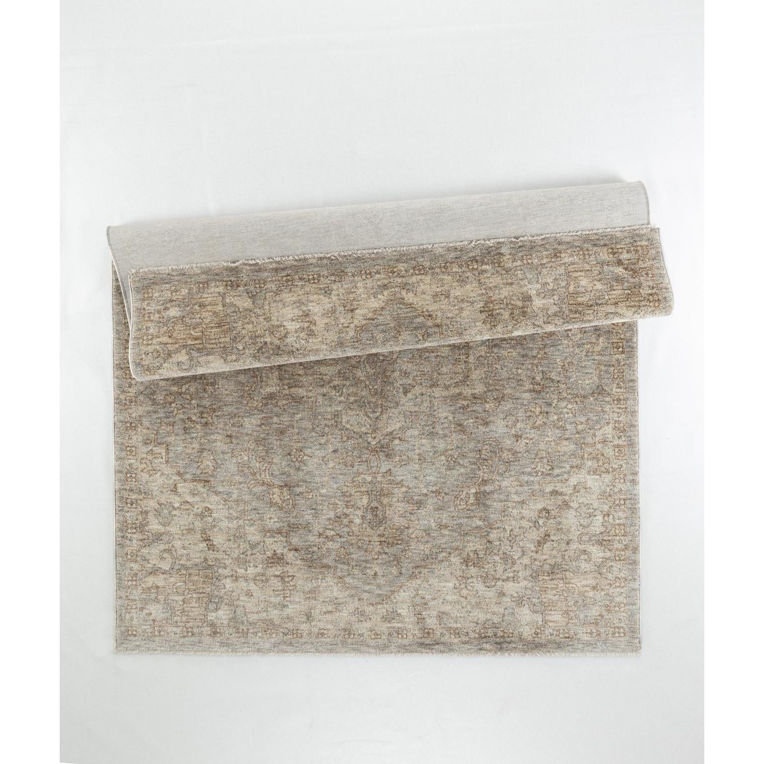 Stellios Tan/Green Medallion Abstract Area Rug