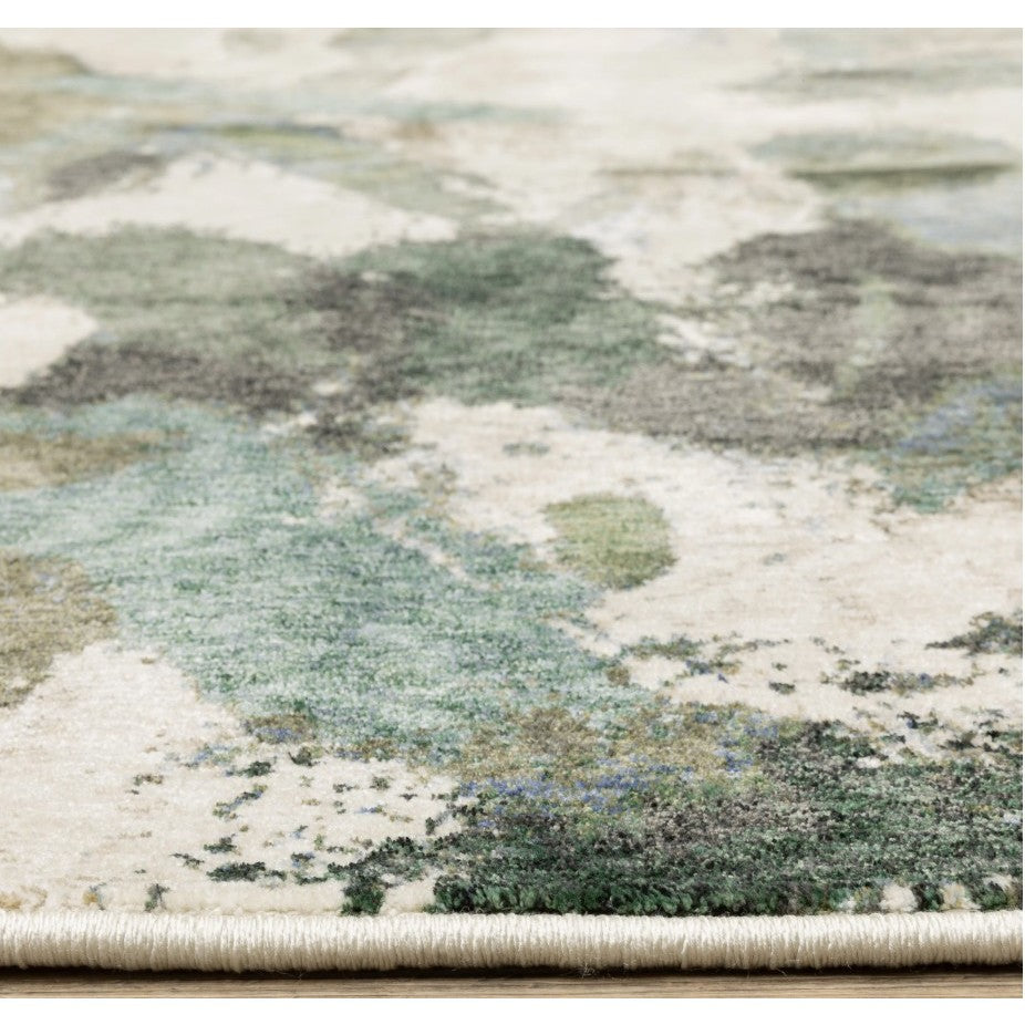 Tisdell Blue/Green Strokes Area Rug