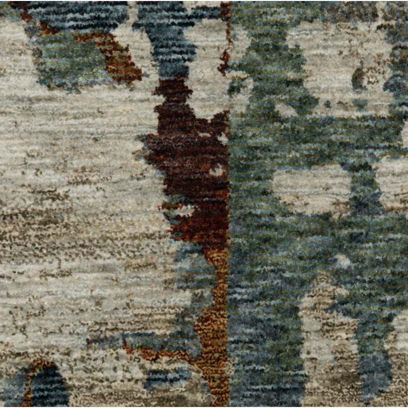 Hayden Beige/Multi Abstract Area Rug