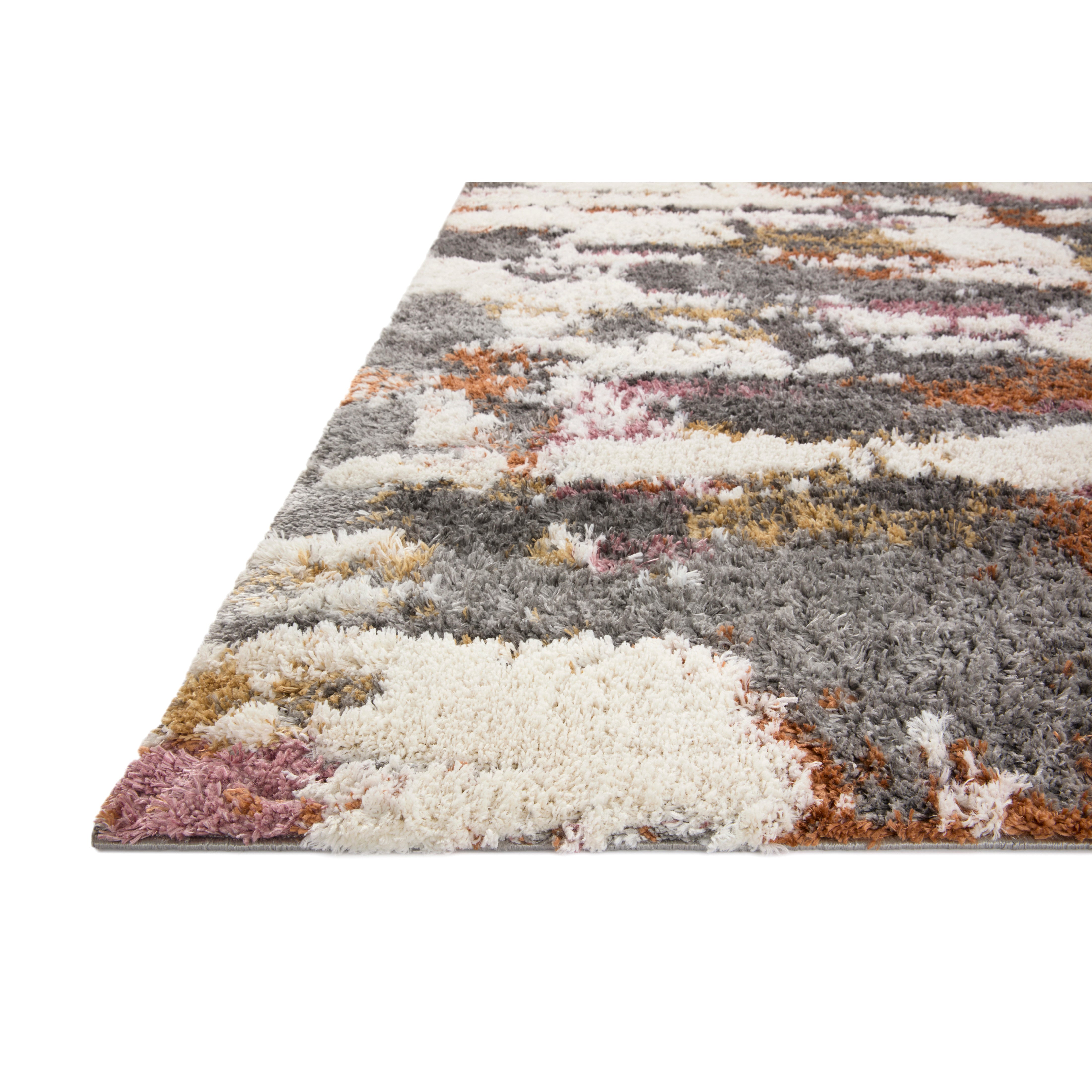 Levitt Grey/Multi Shag Area Rug