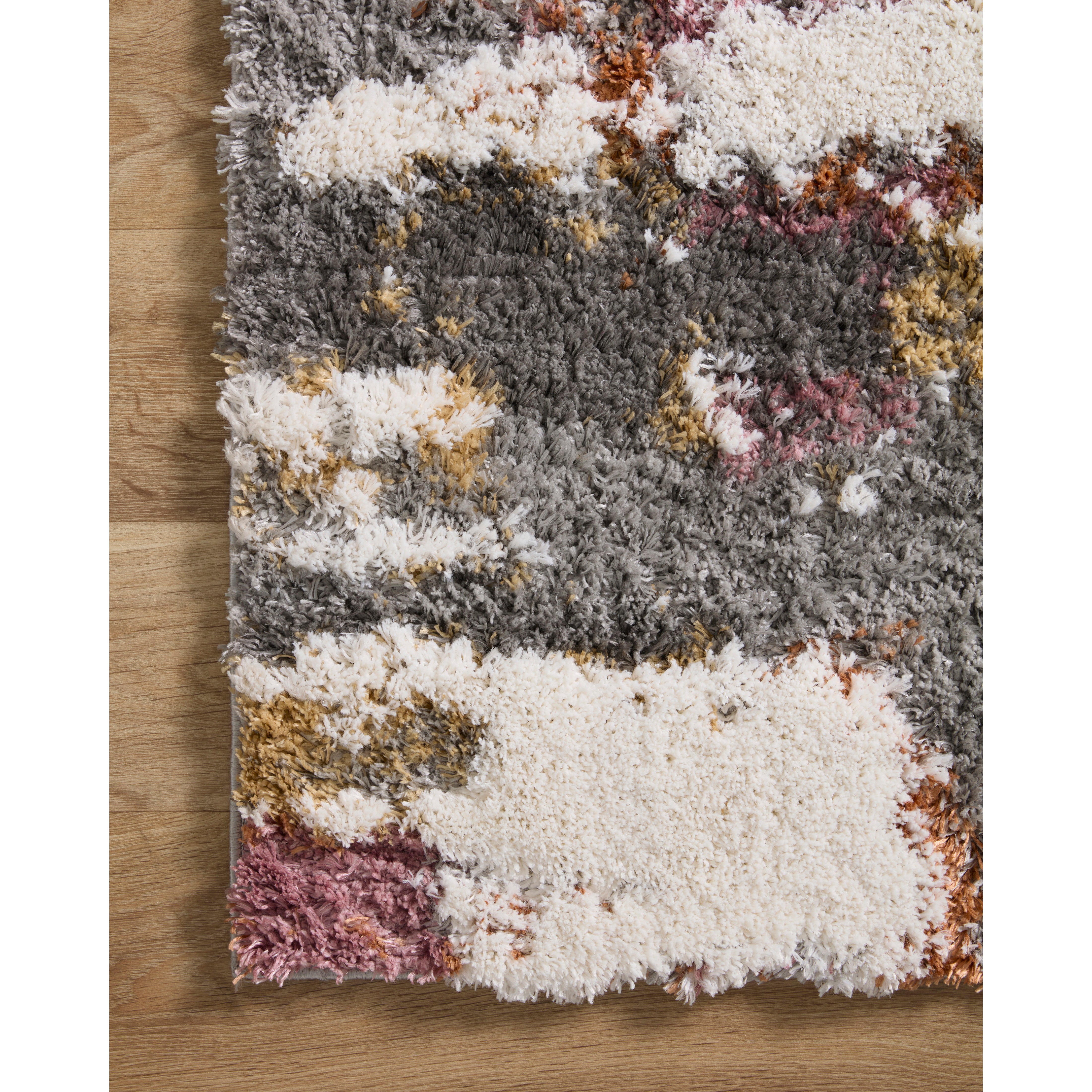 Levitt Grey/Multi Shag Area Rug