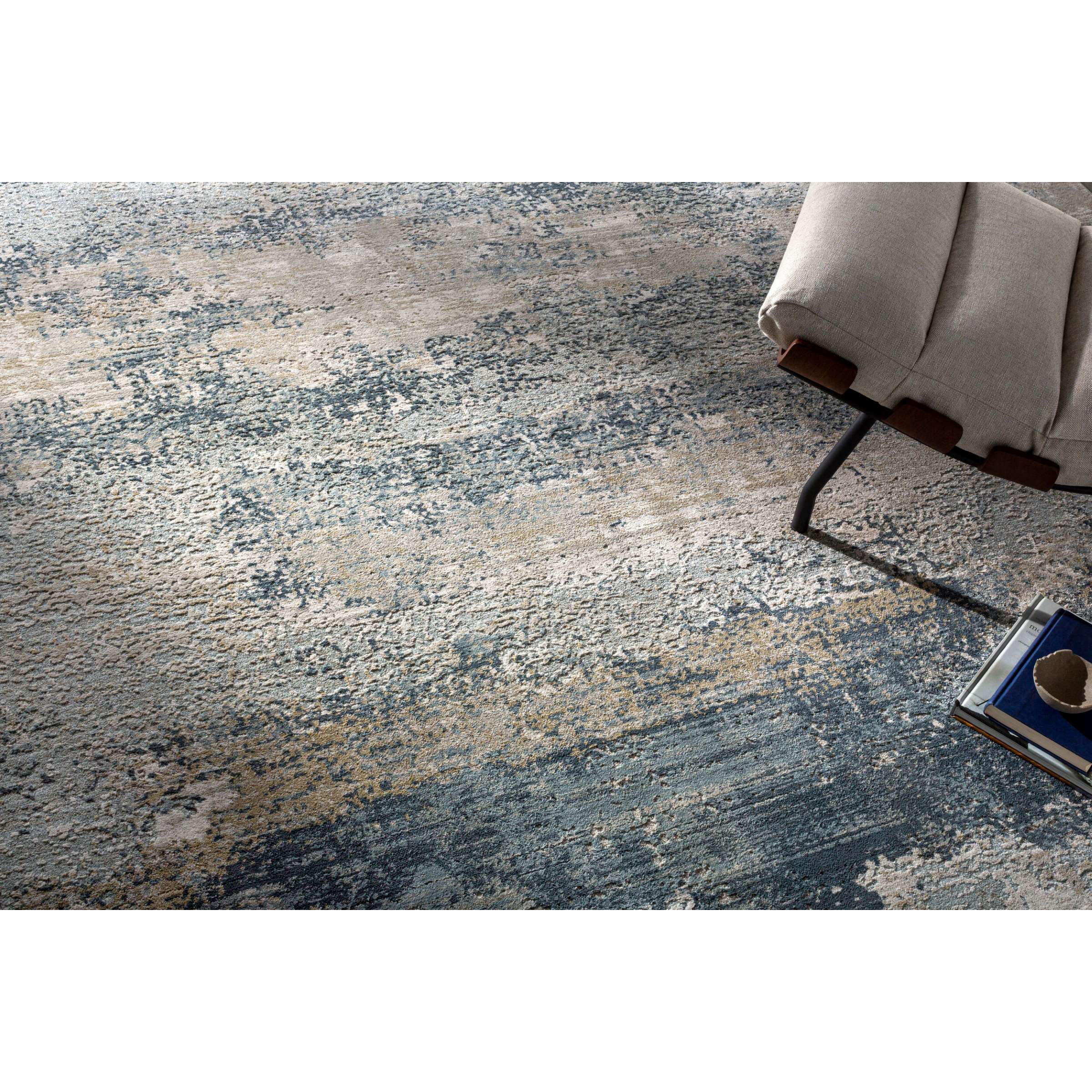 Brunswick Blue/Taupe Area Rug