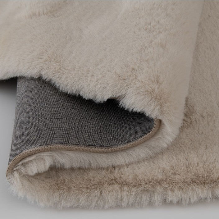 Ultimate Angora Ivory Faux Fur Area Rug