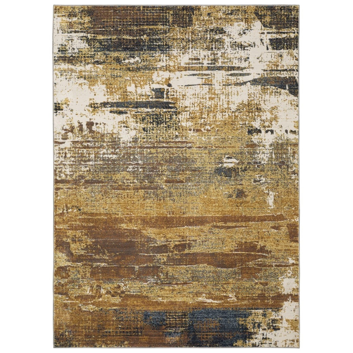 Caravan Gold/Beige Abstract Area Rug